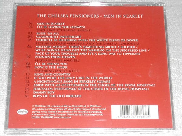 The Chelsea Pensioners - Men In Scarlet (cd) - Preloved