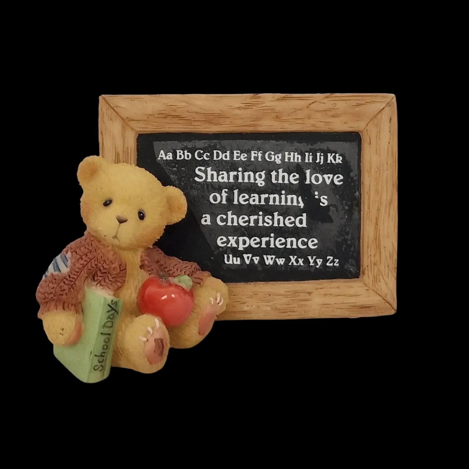 Cherished Teddies School Days Plaque Ceramic Bear - Bears