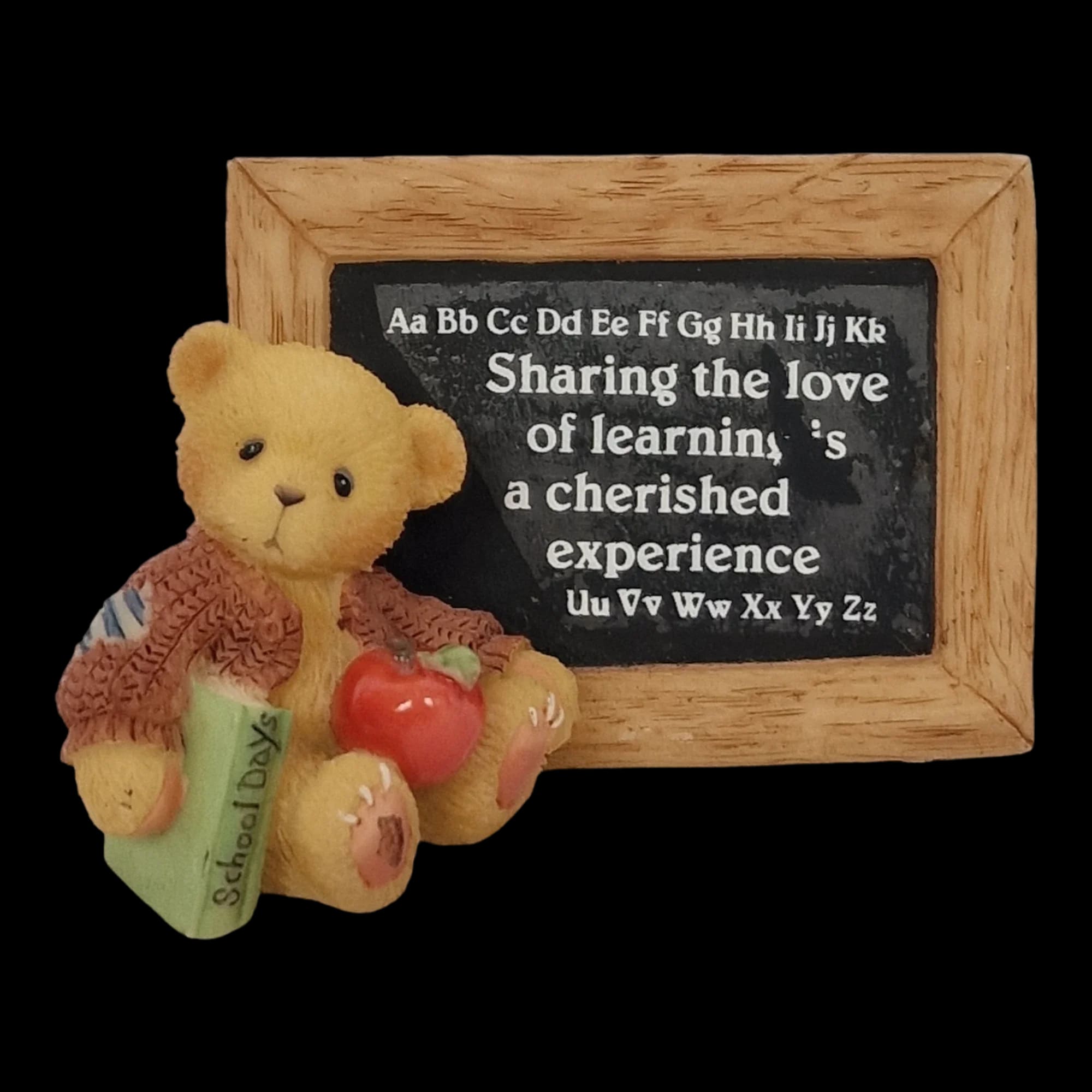 Cherished Teddies School Days Plaque Ceramic Bear - Bears