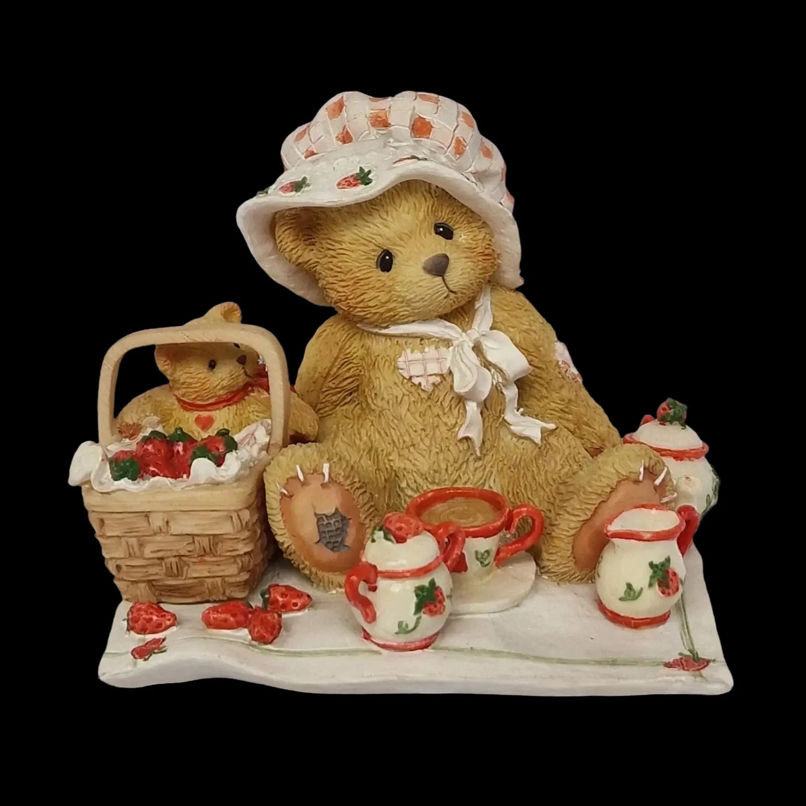 Cherished Teddies Thelma Cozy Tea For Two Ceramic Bear