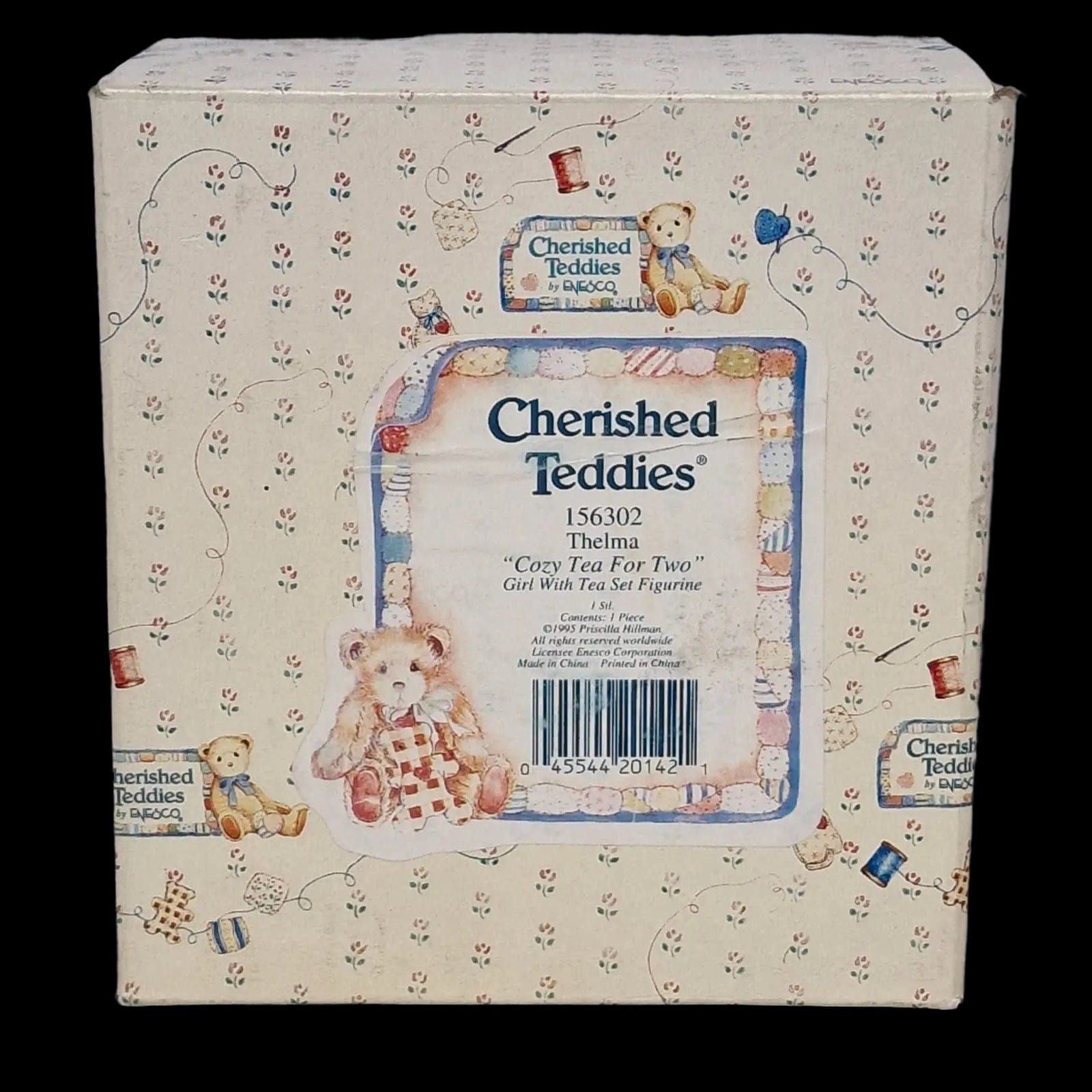 Cherished Teddies Thelma Cozy Tea For Two Ceramic Bear