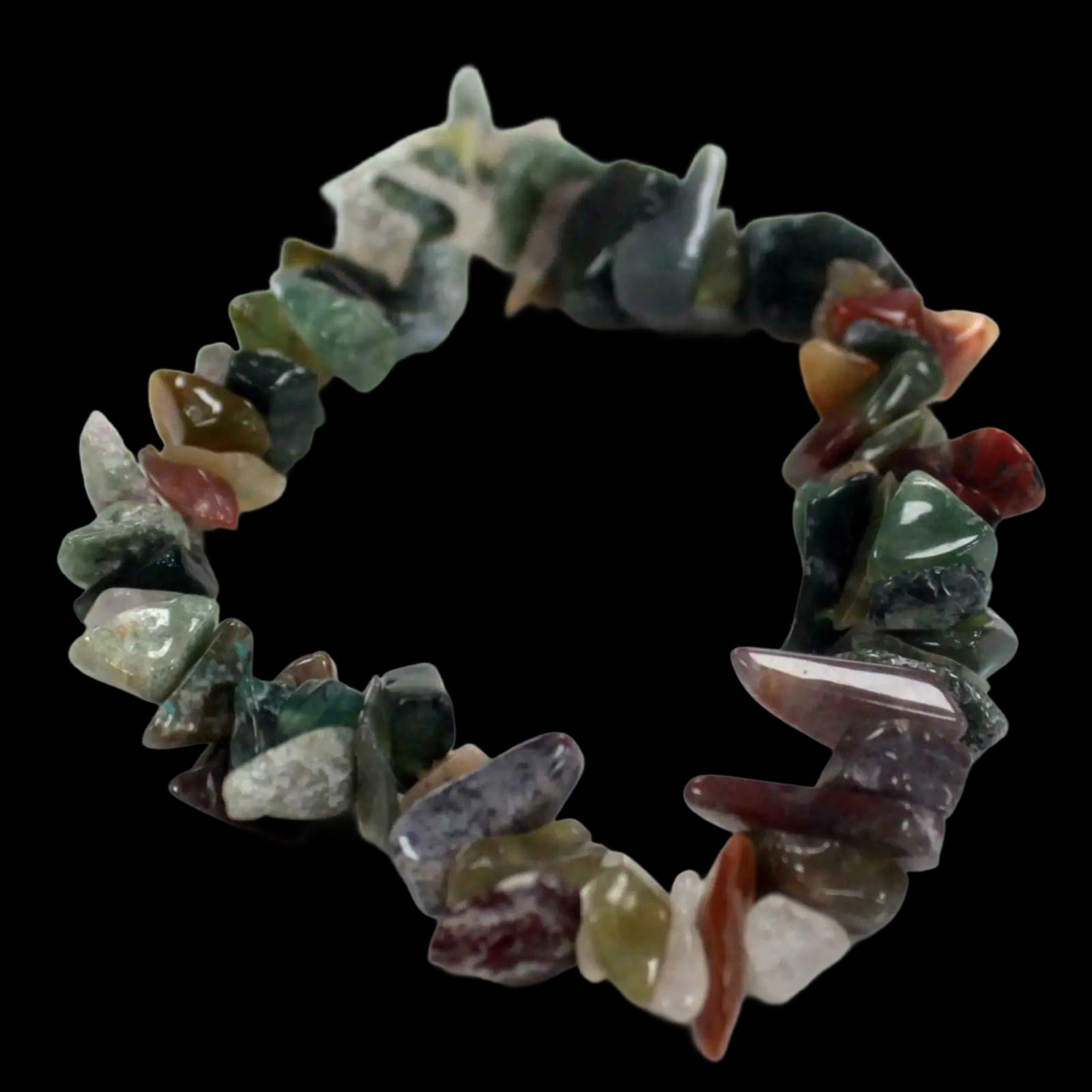 Chipstone Bracelet - Moss Agate Gift - Bracelets - Ancient