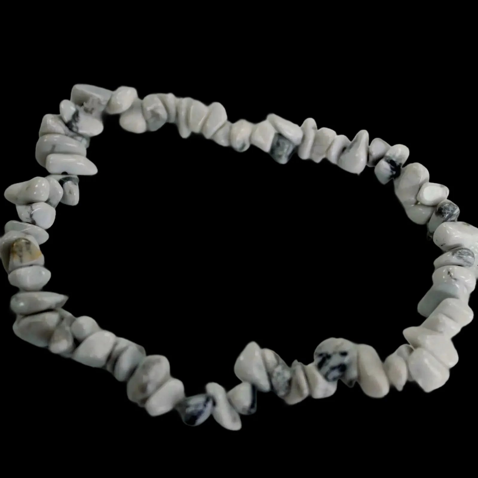 Chipstone Bracelet - White Jasper Gift - Bracelets