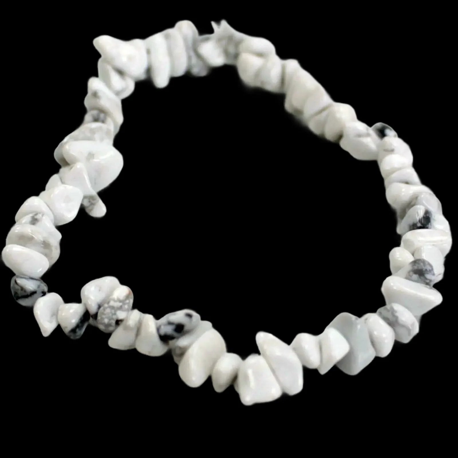 Chipstone Bracelet - White Jasper Gift - Bracelets