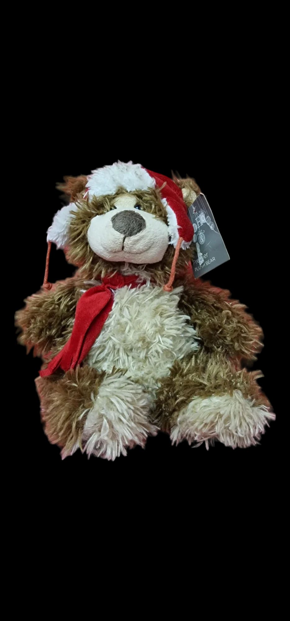 Christmas Teddy Bear Plush Soft Toy Wearing Red Hat