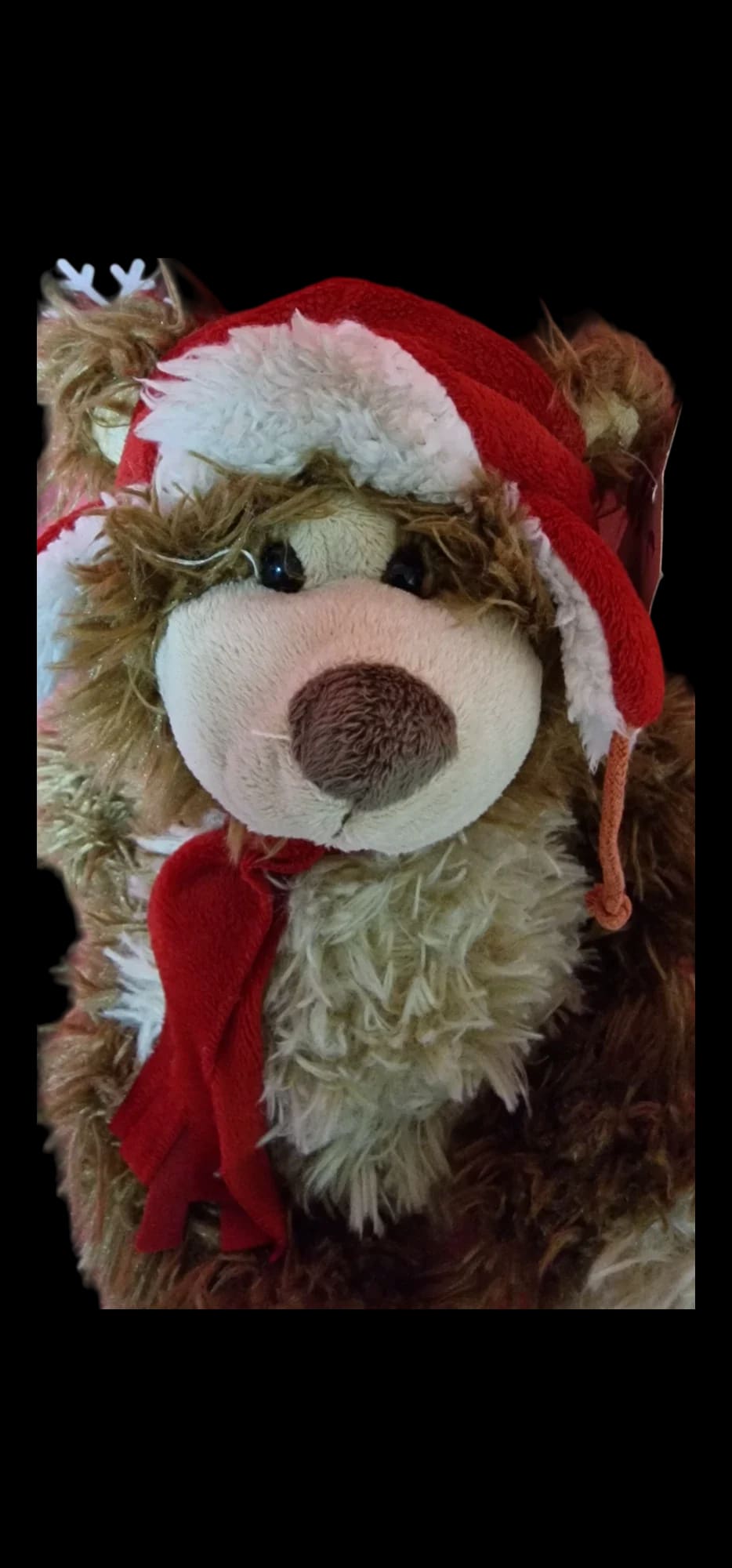 Christmas Teddy Bear Plush Soft Toy Wearing Red Hat