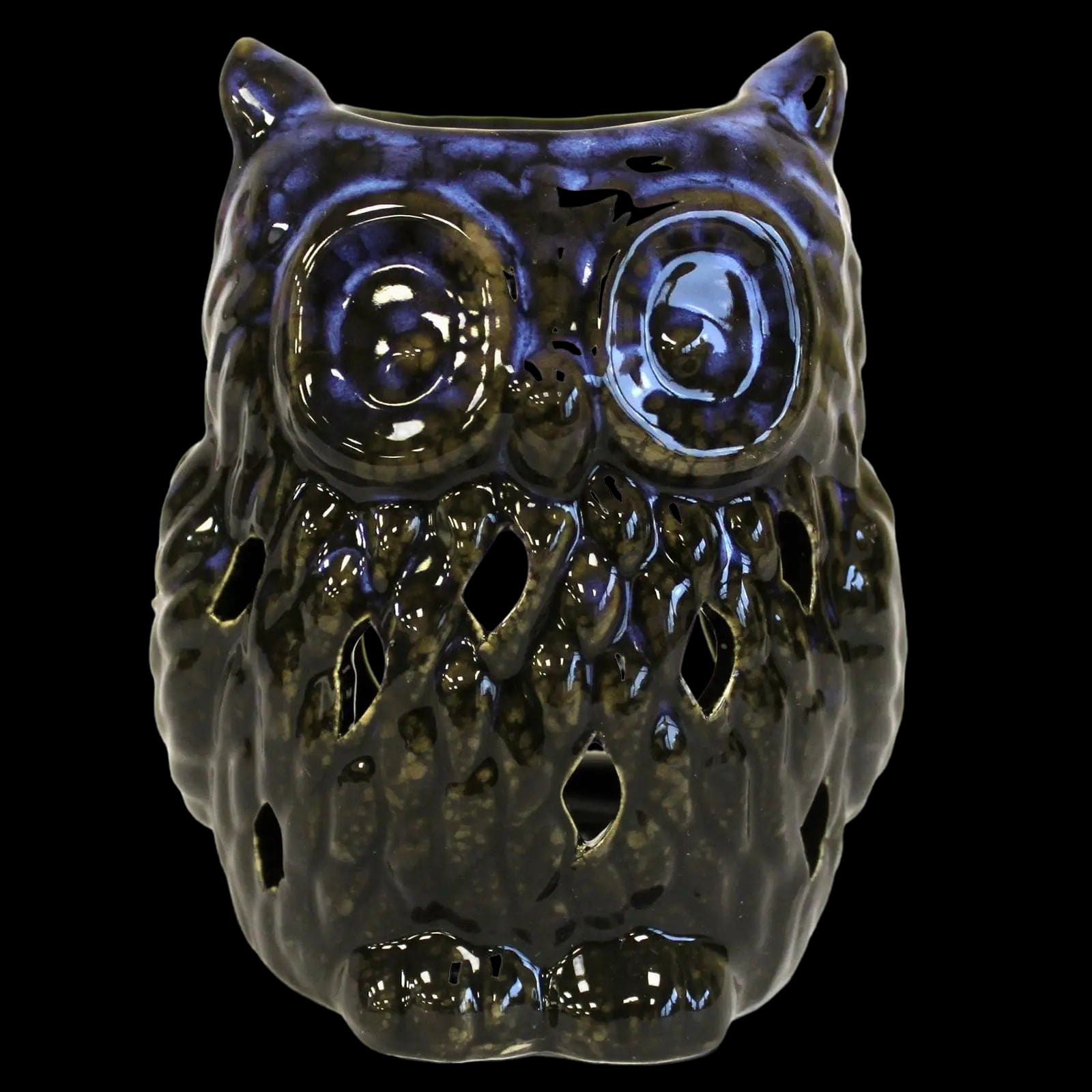 Classic Owl Ceramic Oil Burners In a Rustic Terracotta