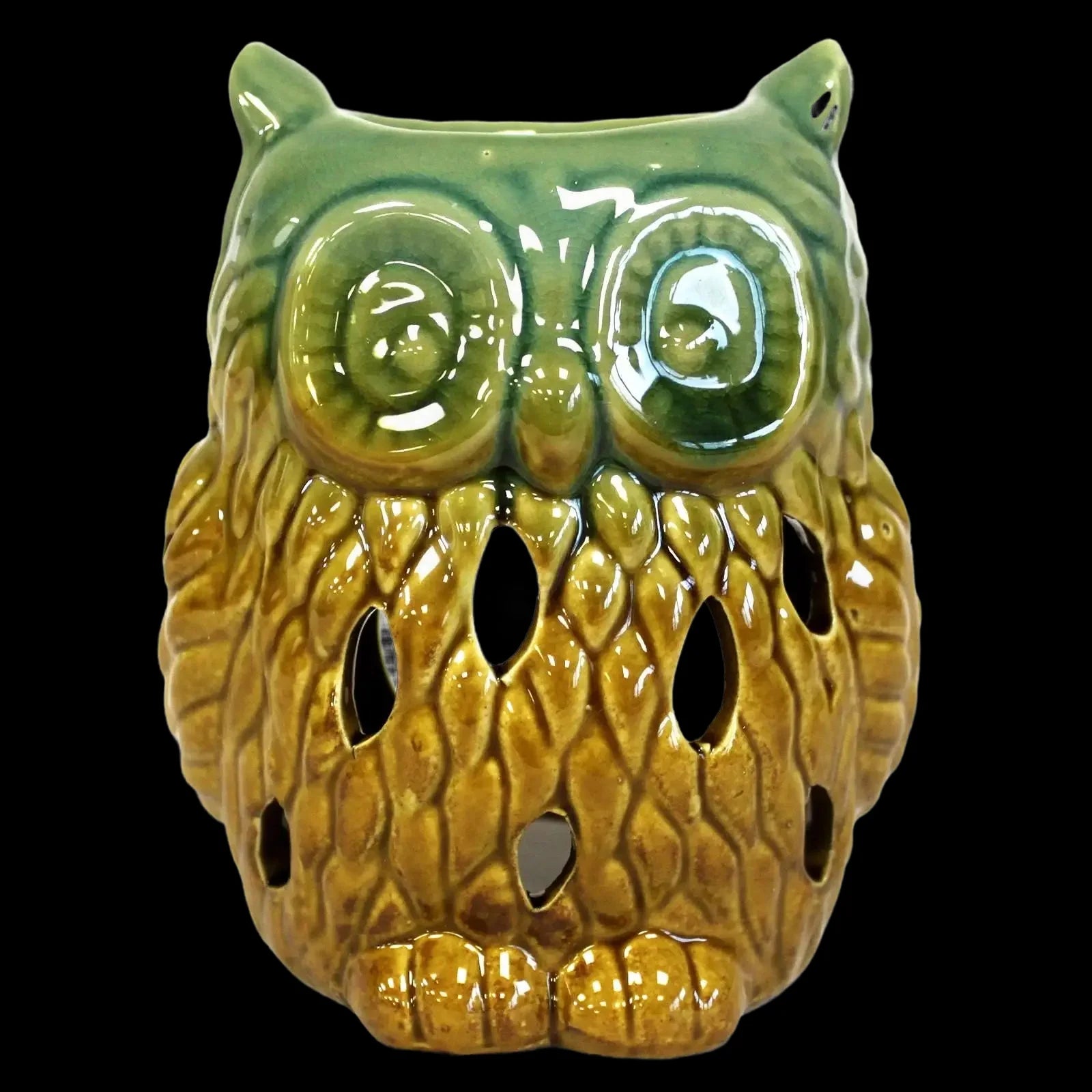 Classic Owl Ceramic Oil Burners In a Rustic Terracotta