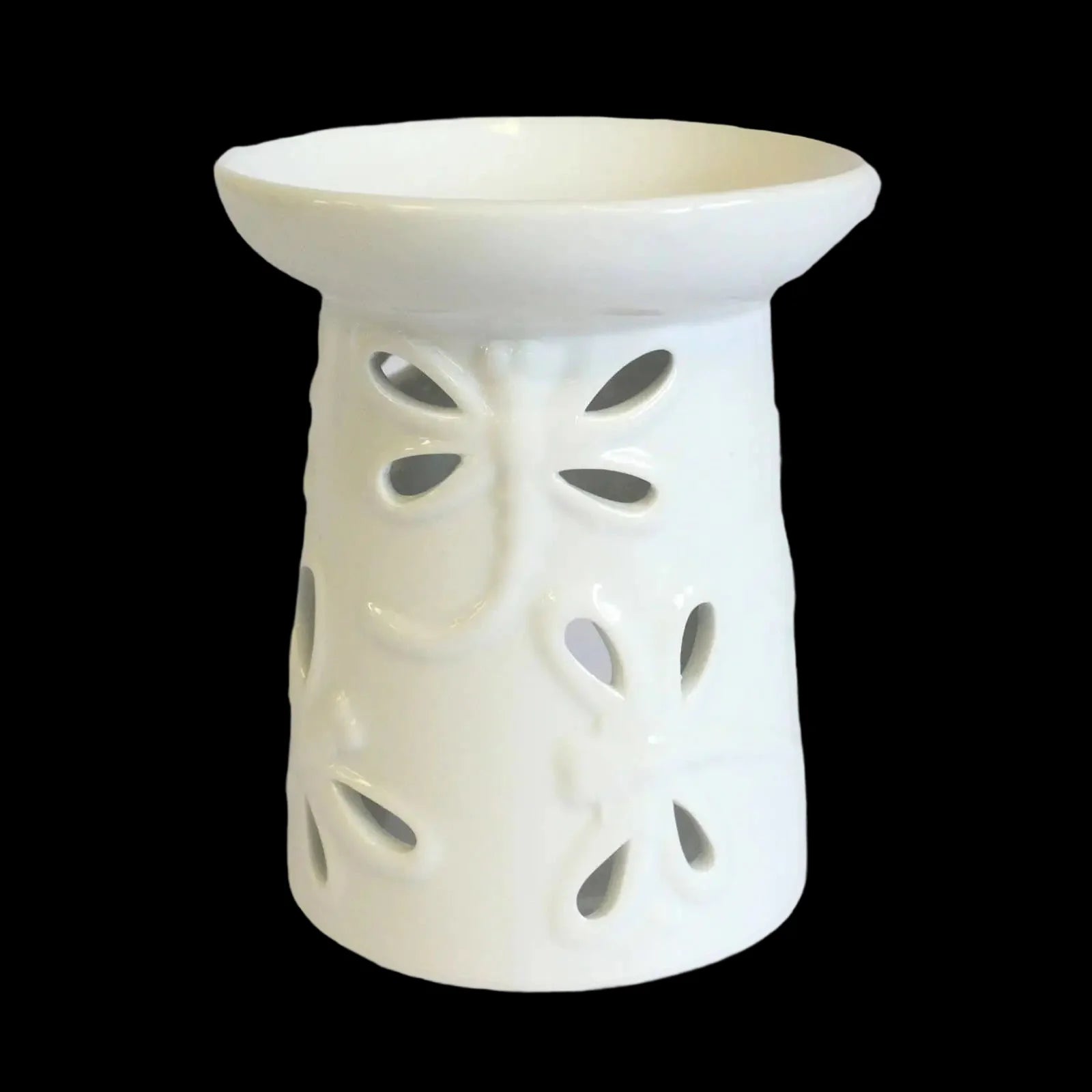 Classic White Oil Burner - Dragonfly - & Wax Warmers