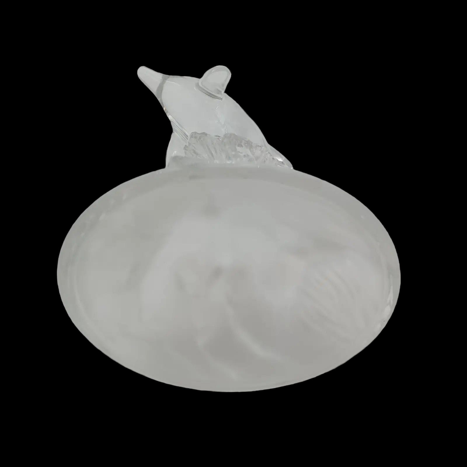 Clear Glass Dolphin Ornament Collectable Gift - Unbranded