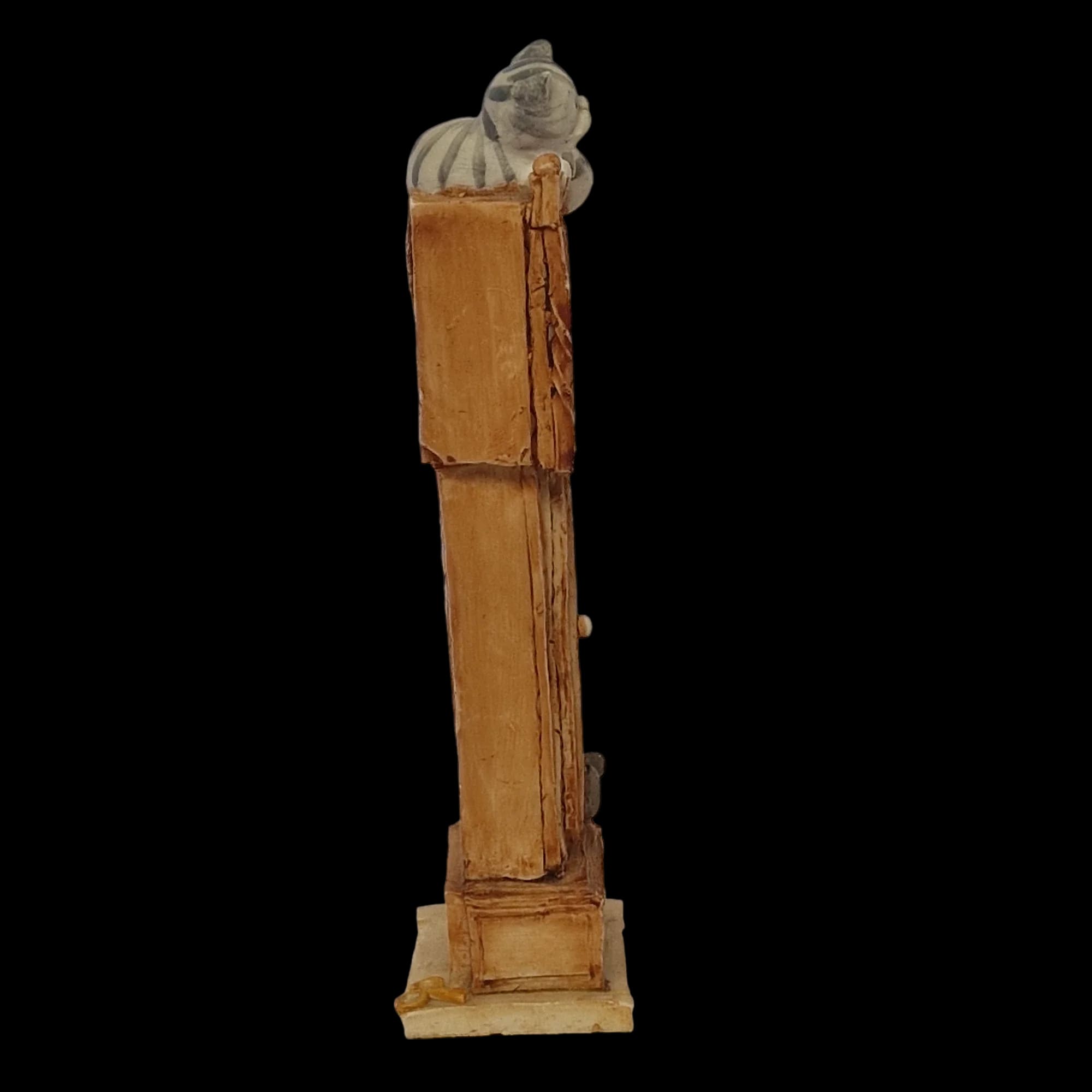 Colour Box Clock Tower Ceramic Cat Collectable - Ornament