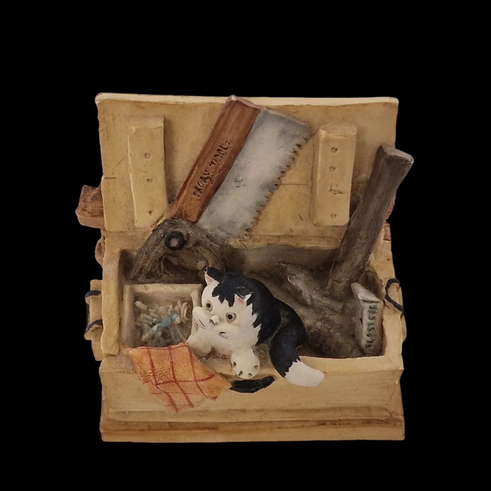 Colour Box Tool Ceramic Cat Collectable - Ornament - 2