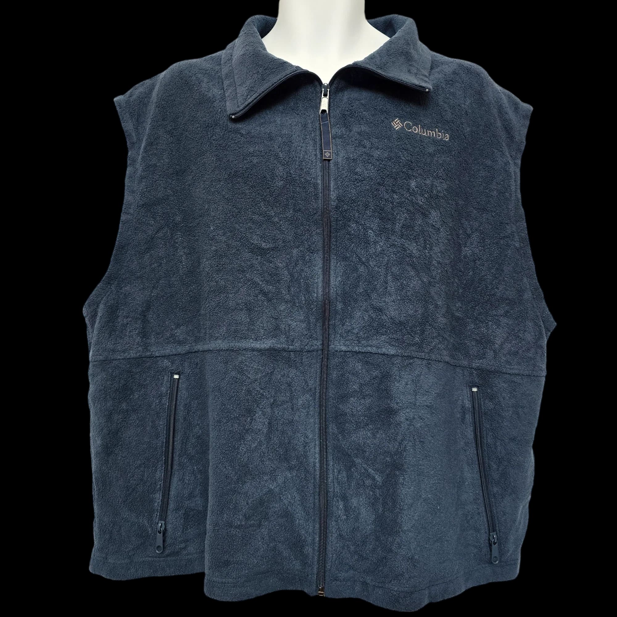 Columbia Mens Blue Gilet Fleece Jacket UK 2XL - 1 - 3473