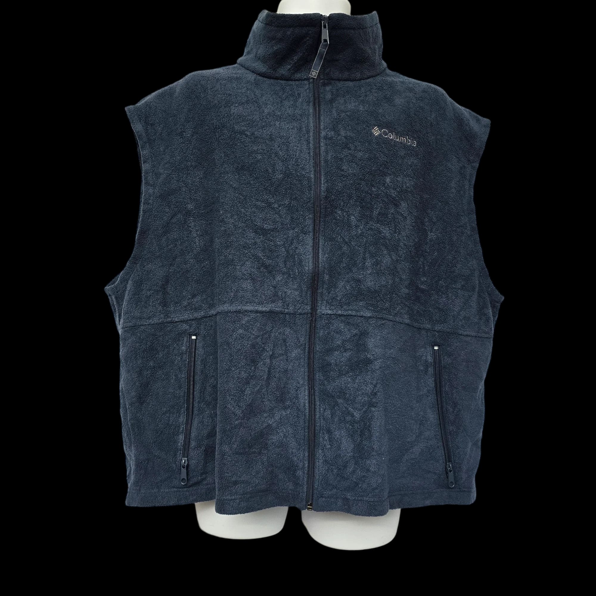 Columbia Mens Blue Gilet Fleece Jacket UK 2XL - 3 - 3473