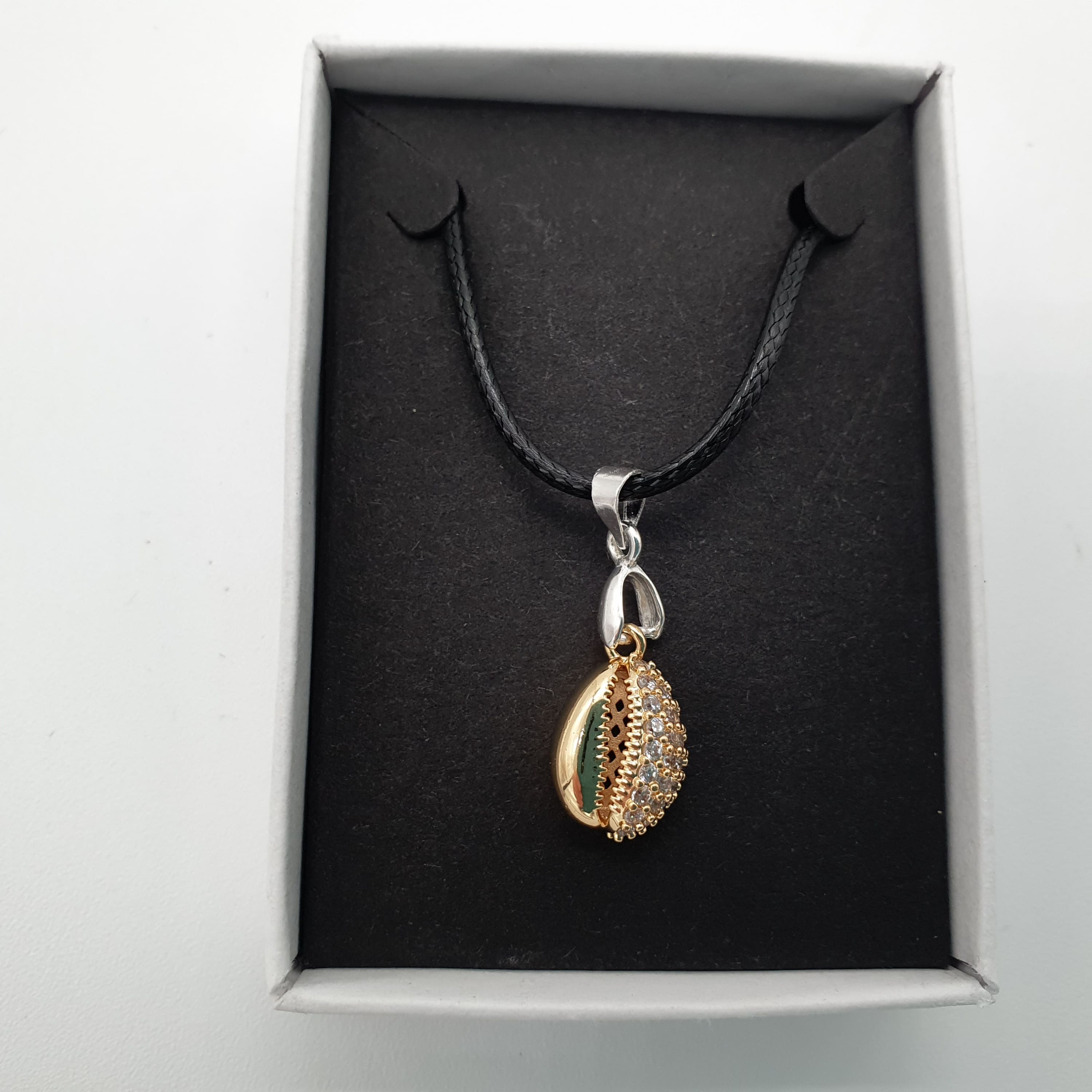 Cowrie Shell Queenie Necklace Pendant Charm Handmade