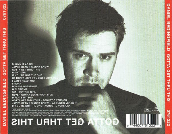 Daniel Bedingfield - Gotta Get Thru This (cd Album