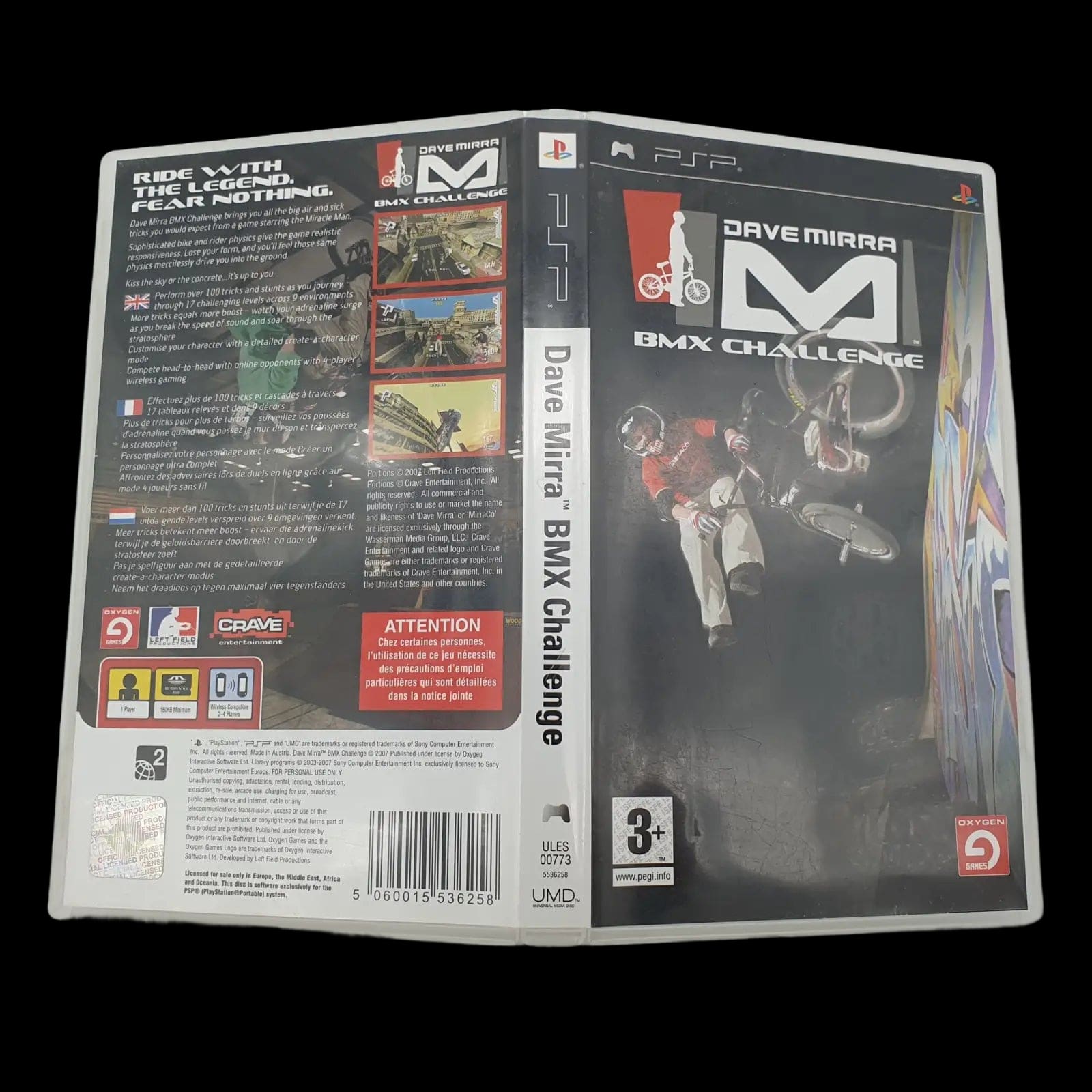 Dave Mirra Bmx Challenge Sony Psp Oxygen Games 2007 Pegi 3