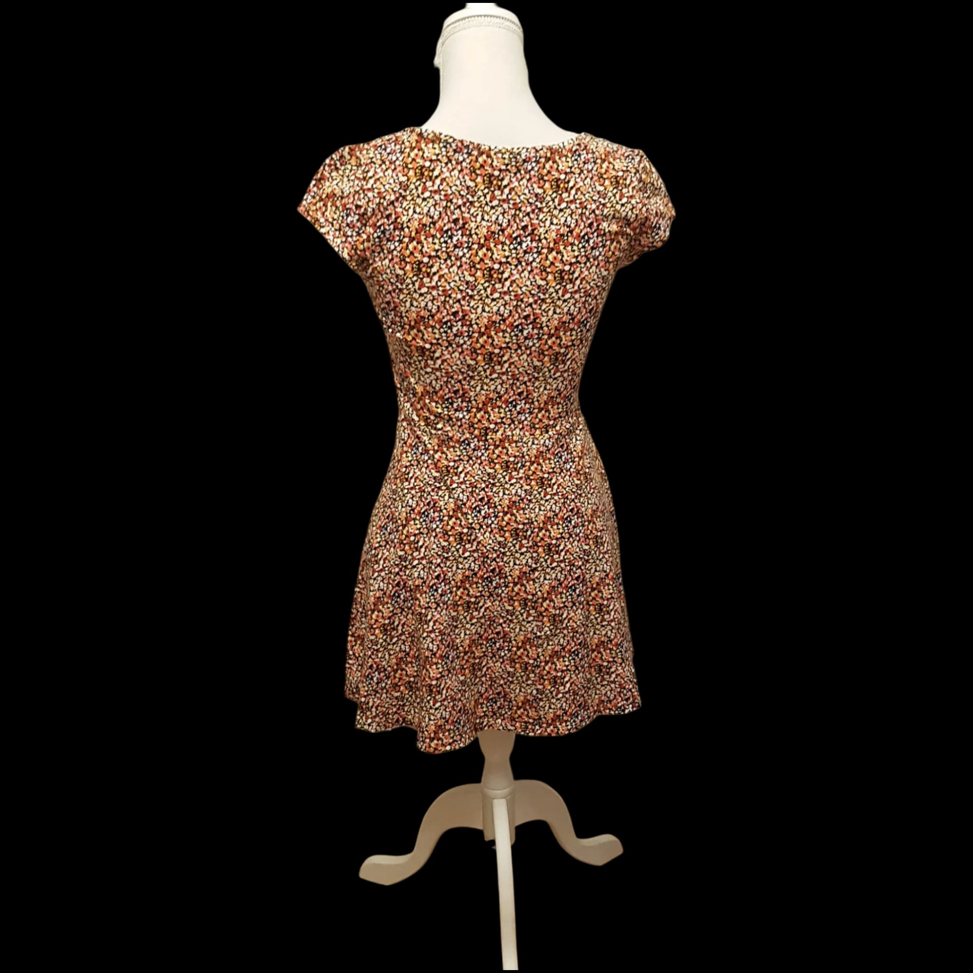 Divided Floral Skater Dress UK 8 - Dresses - 2 - 1809