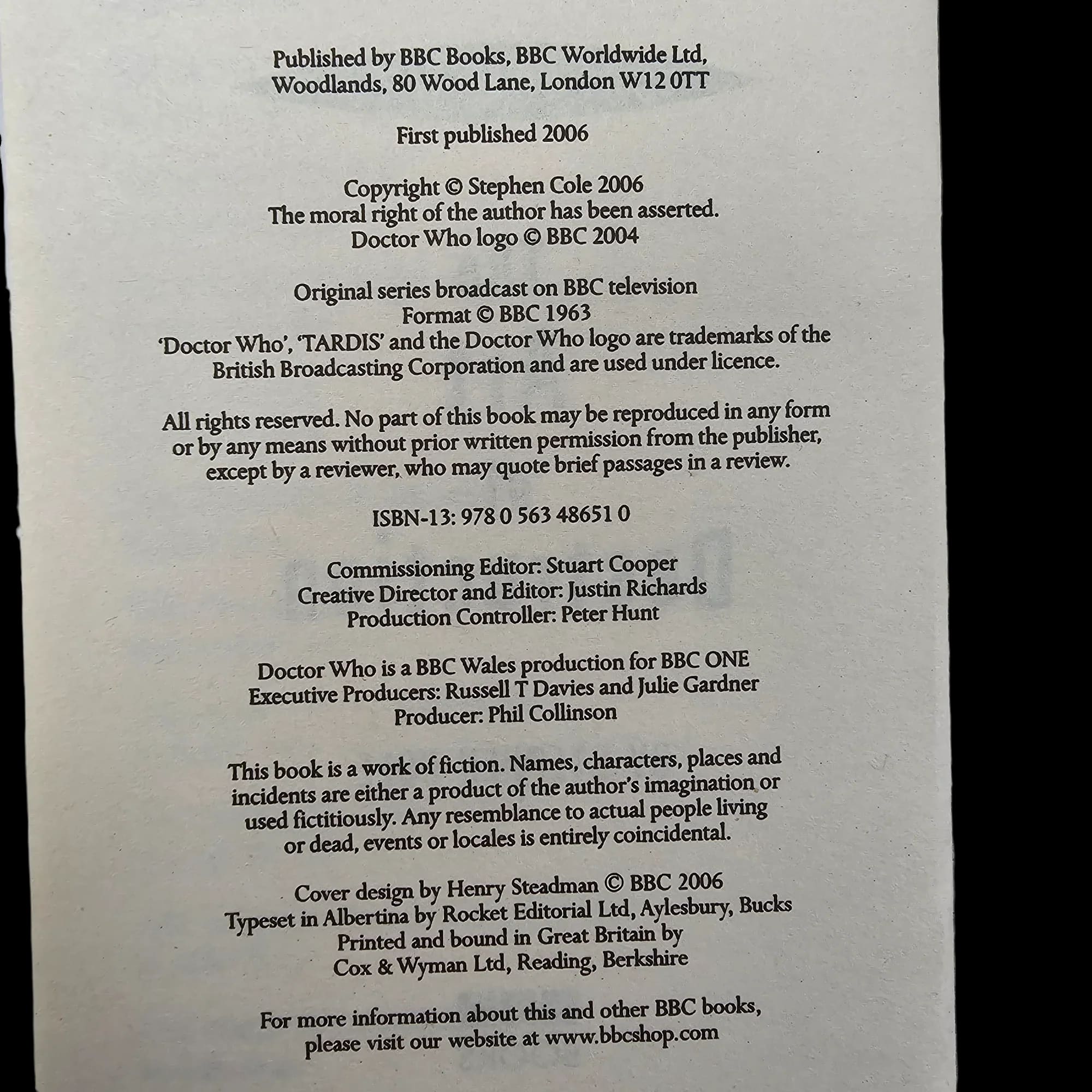 Doctor Who the Collection Books BBC 9781846074516 - Cox &