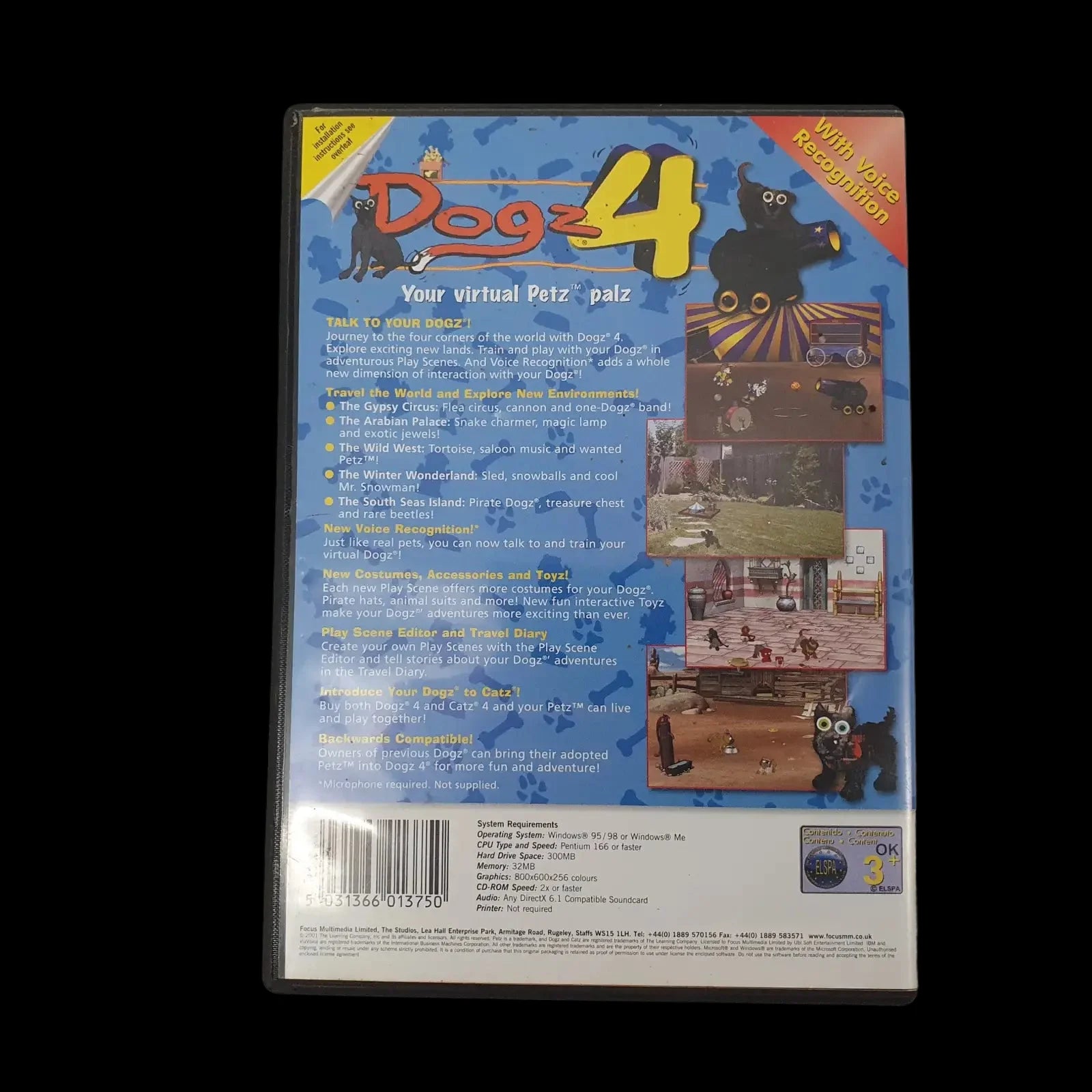 Dogz 4 Pc Ubisoft 2001 Video Game Vintage - Games - 2 - 2475