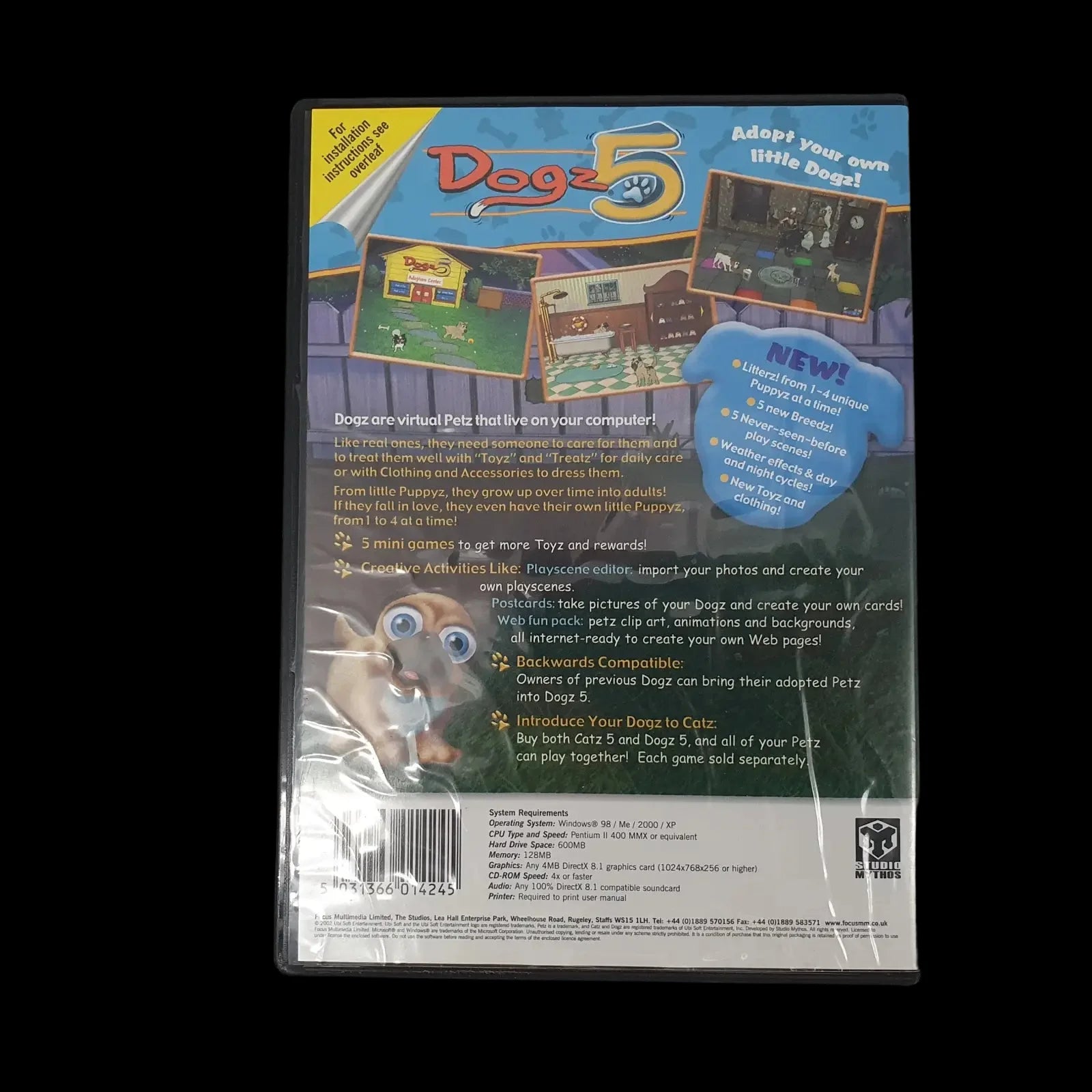 Dogz 5 Pc Ubisoft 2002 Video Game Vintage - Games - 2 - 2473