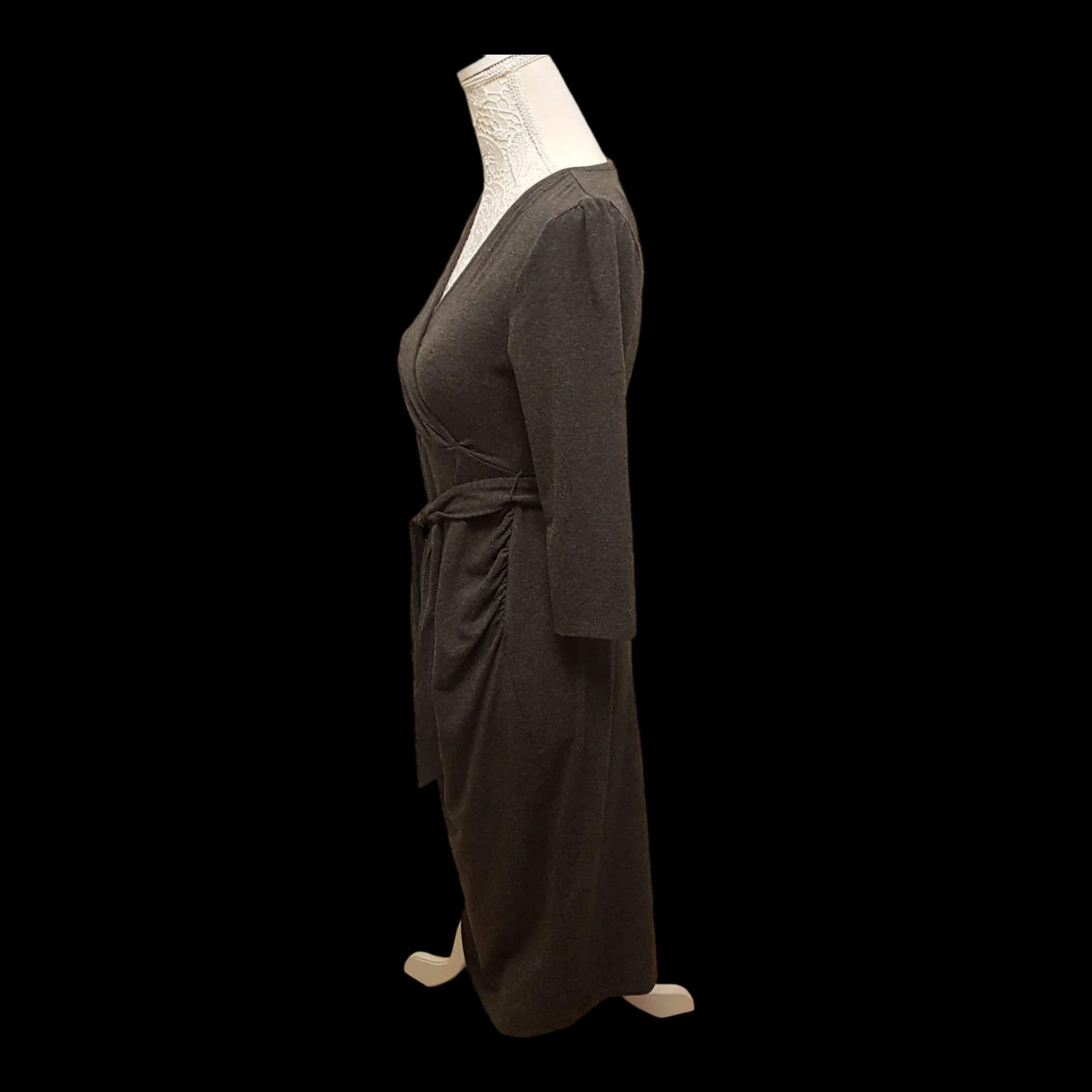 Dorothy Perkins Maternity Grey Wrap Dress Uk 8 - Dresses
