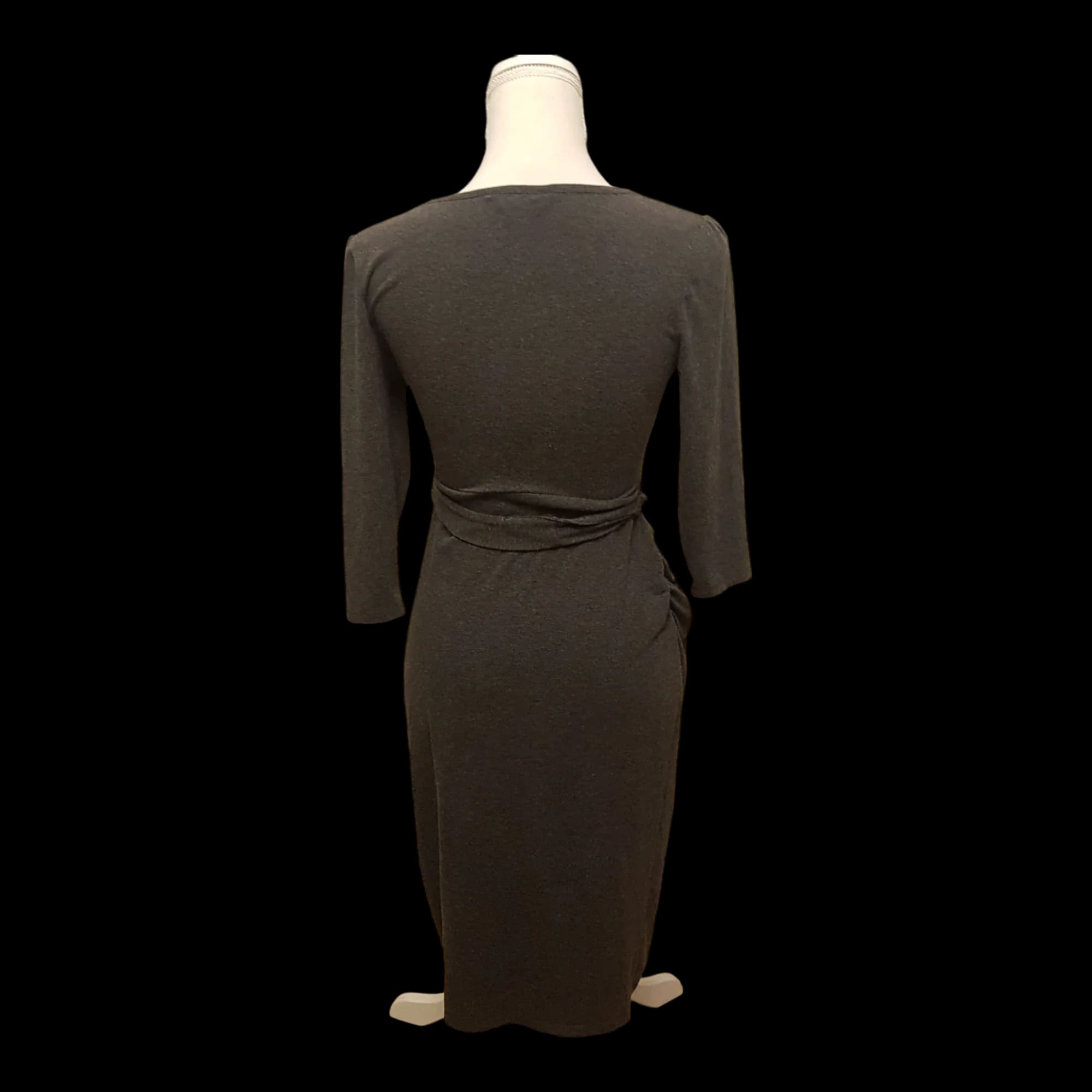 Dorothy Perkins Maternity Grey Wrap Dress Uk 8 - Dresses