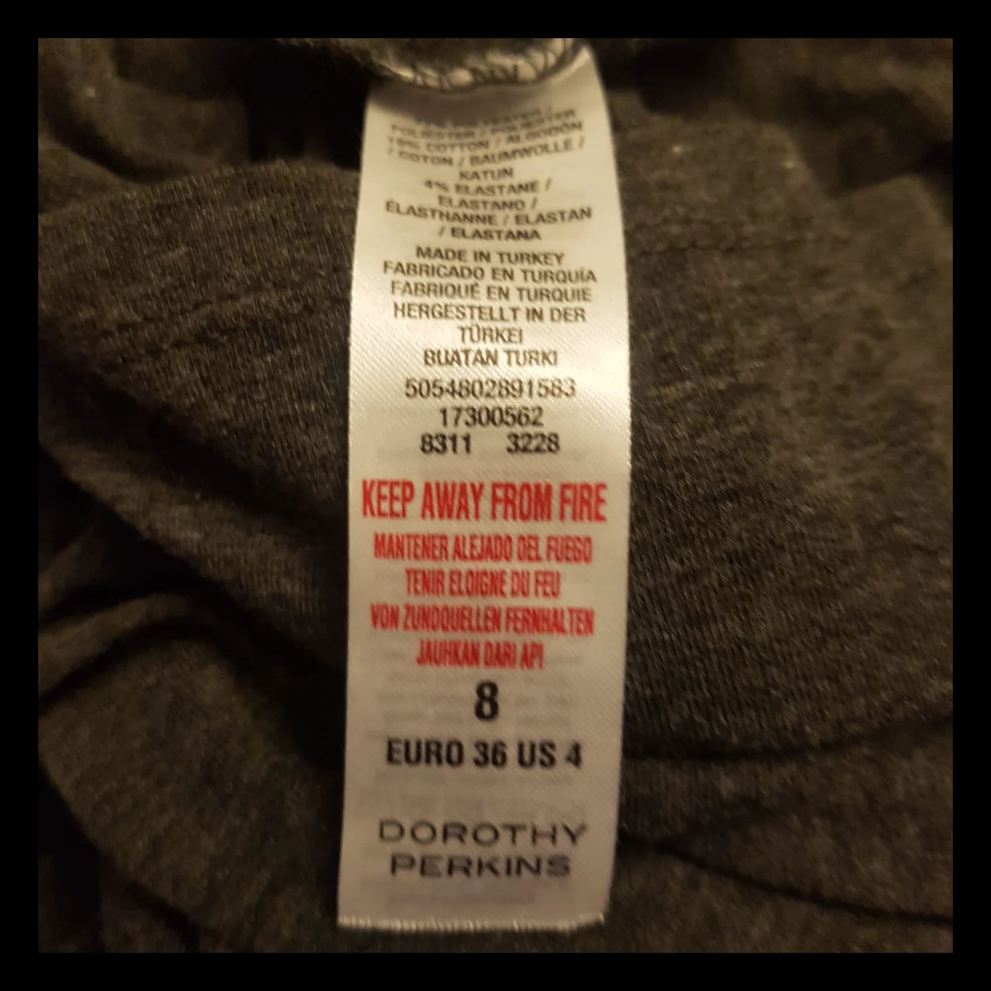 Dorothy Perkins Maternity Grey Wrap Dress Uk 8 - Dresses