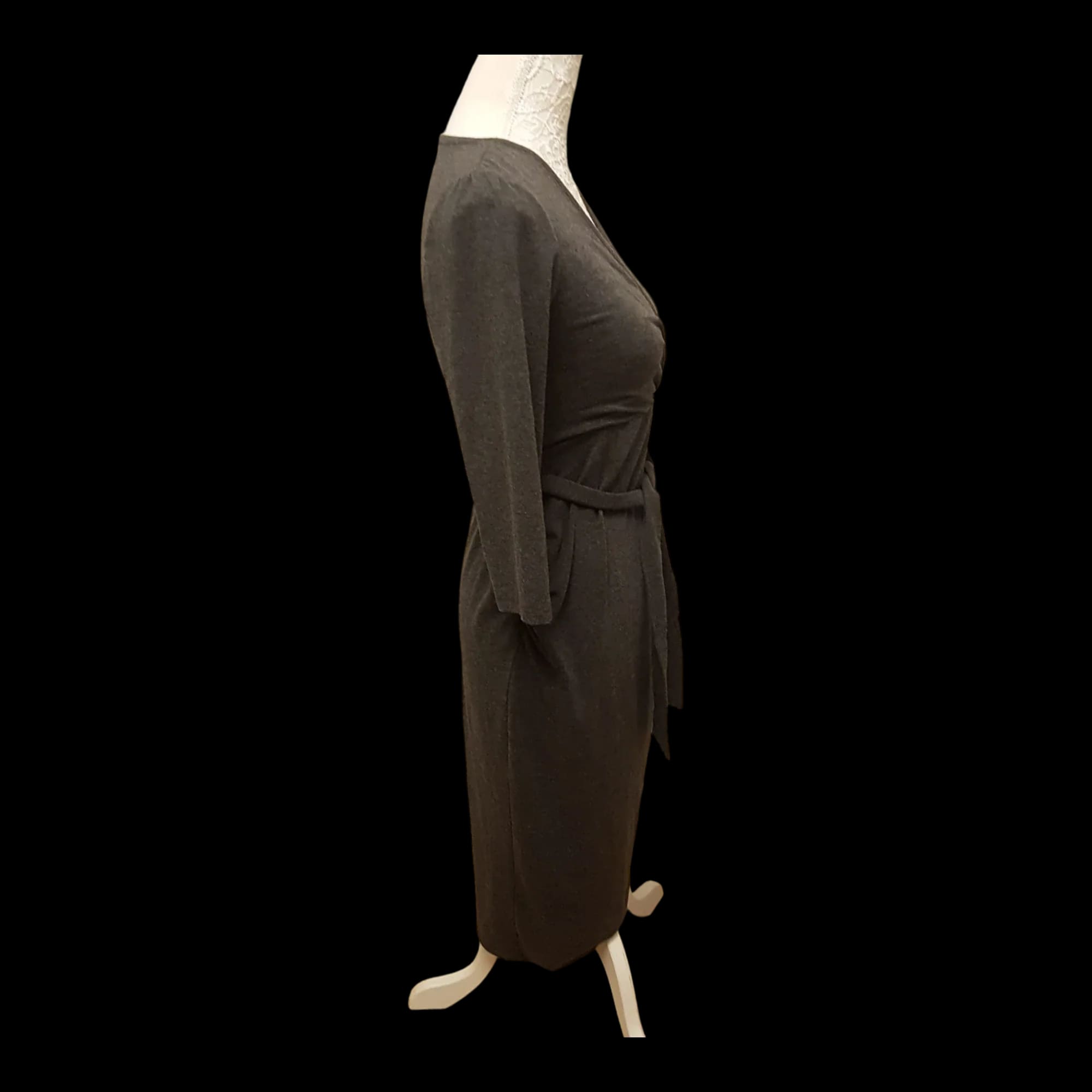 Dorothy Perkins Maternity Grey Wrap Dress Uk 8 - Dresses