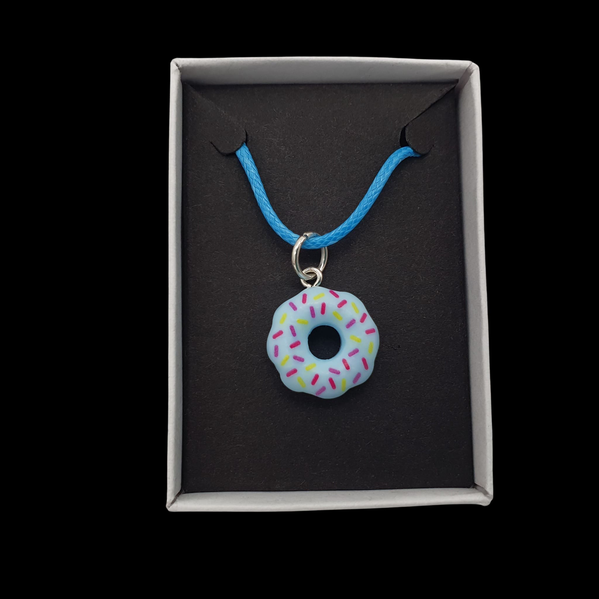 Doughnut Necklace Donut Novelty Fun Pendant Charm Handmade