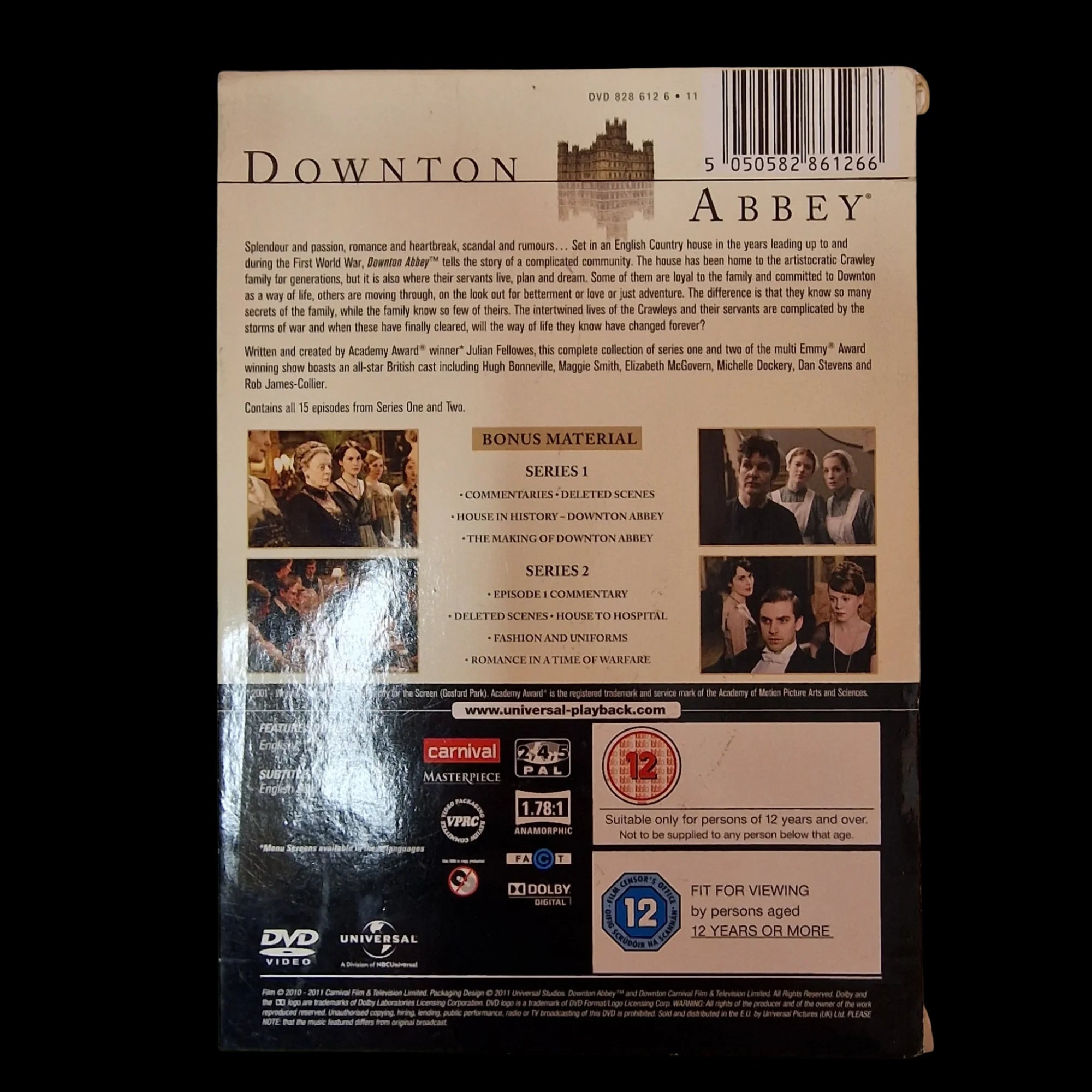Downton Abbey Series One & Two - Preloved - DVD - Universal