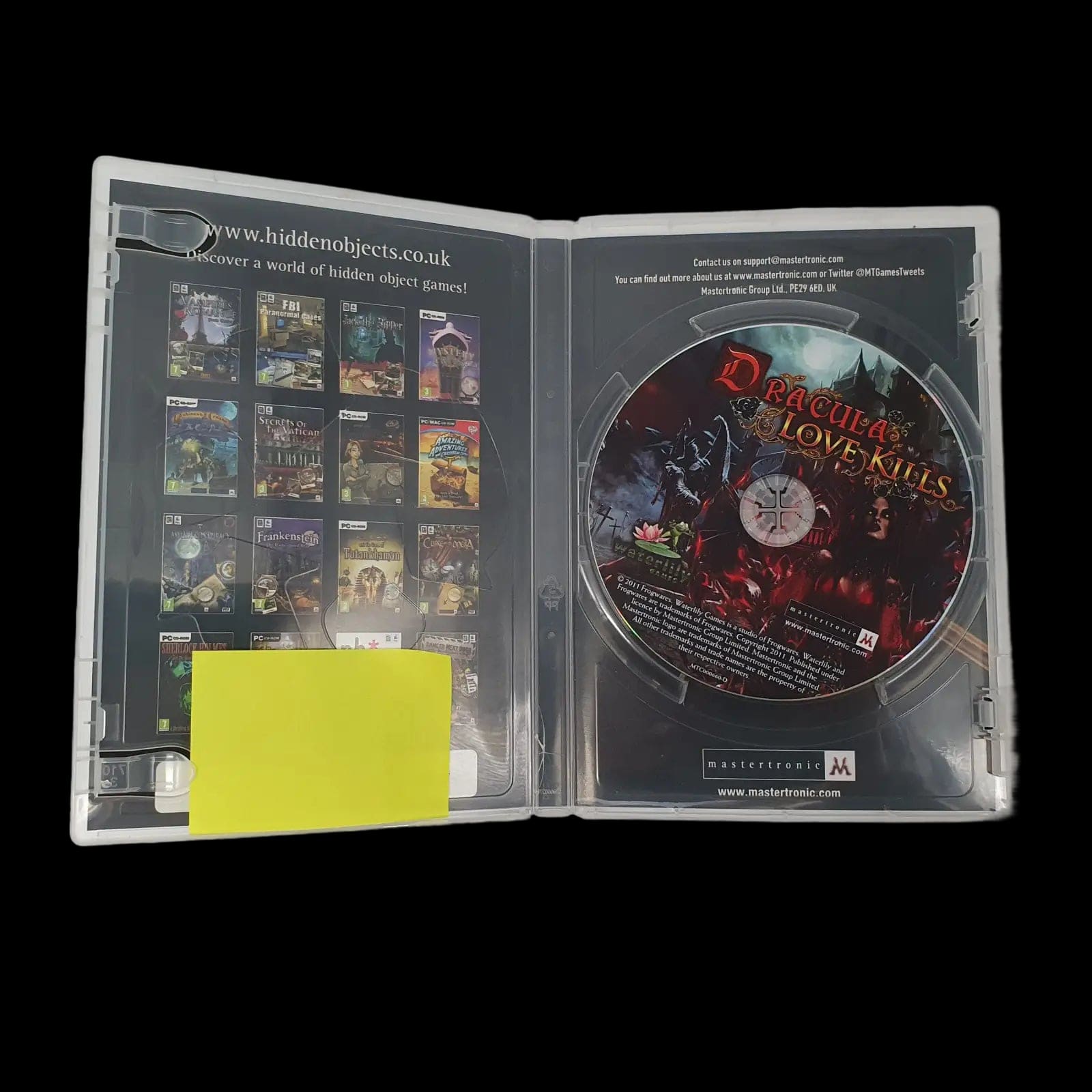 Dracula Love Kills Pc Mastertronic 2011 Video Game - Games