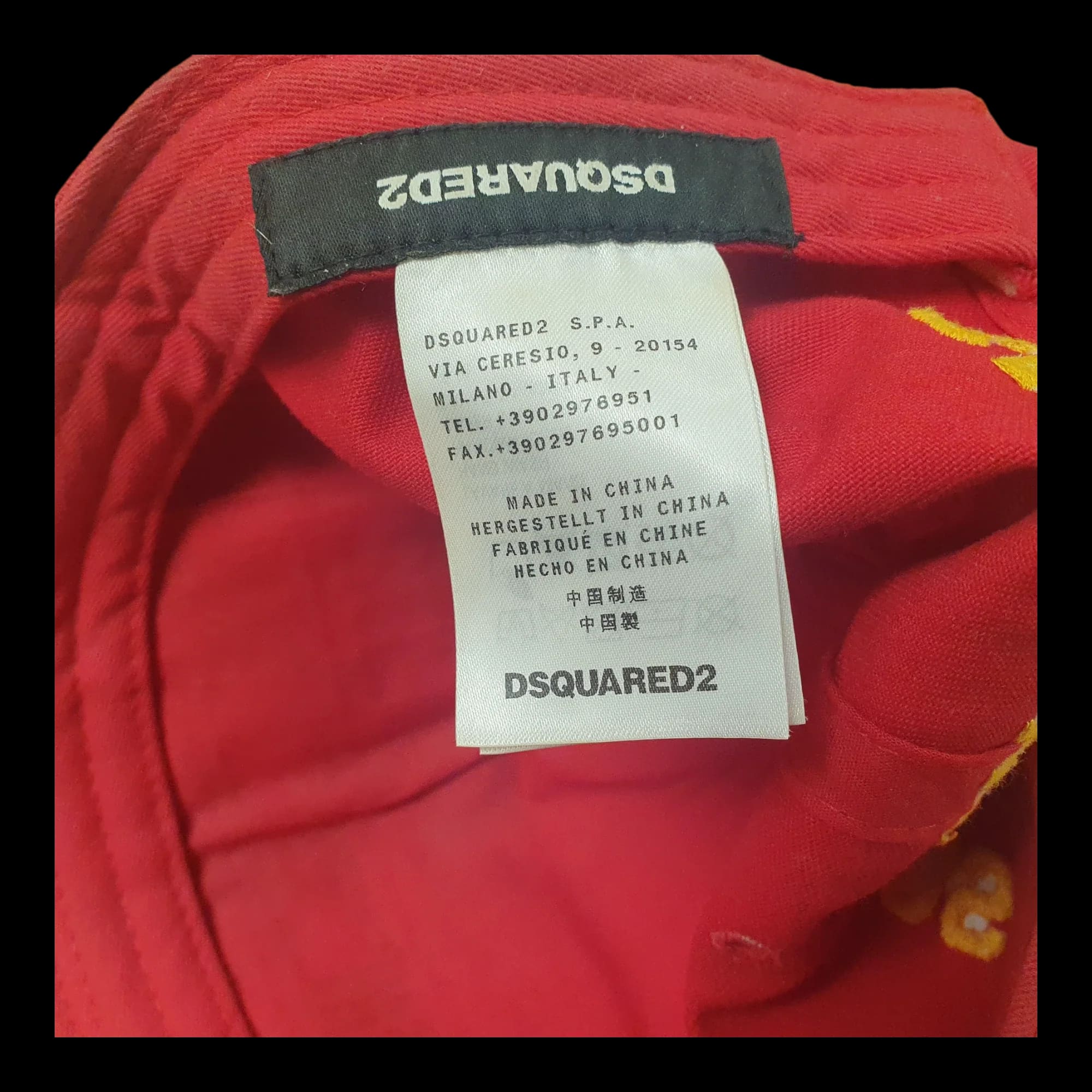Dsquared2 Canadian Bros Red Distressed Cap - Hats - 5 - 1910