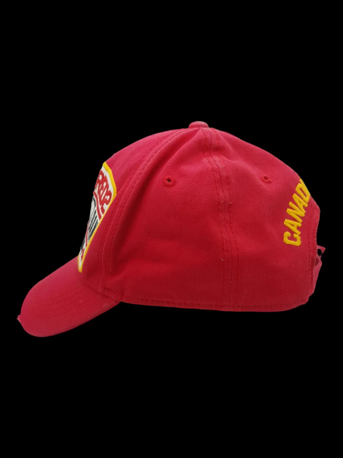 Dsquared2 Canadian Bros Red Distressed Cap - Hats - 3 - 1910