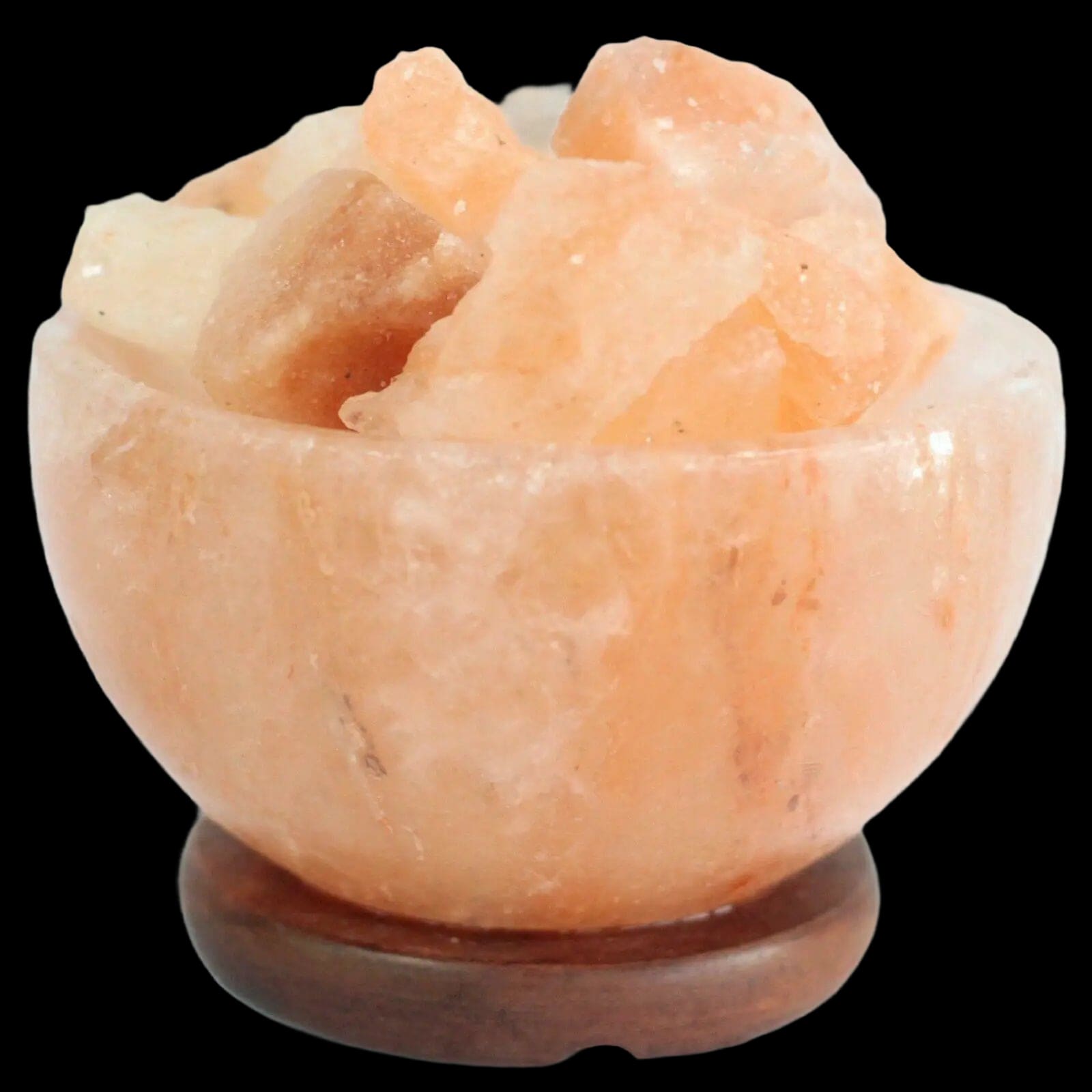 Electric Himalayan Crystal Salt Fire Bowl Lamp (includes