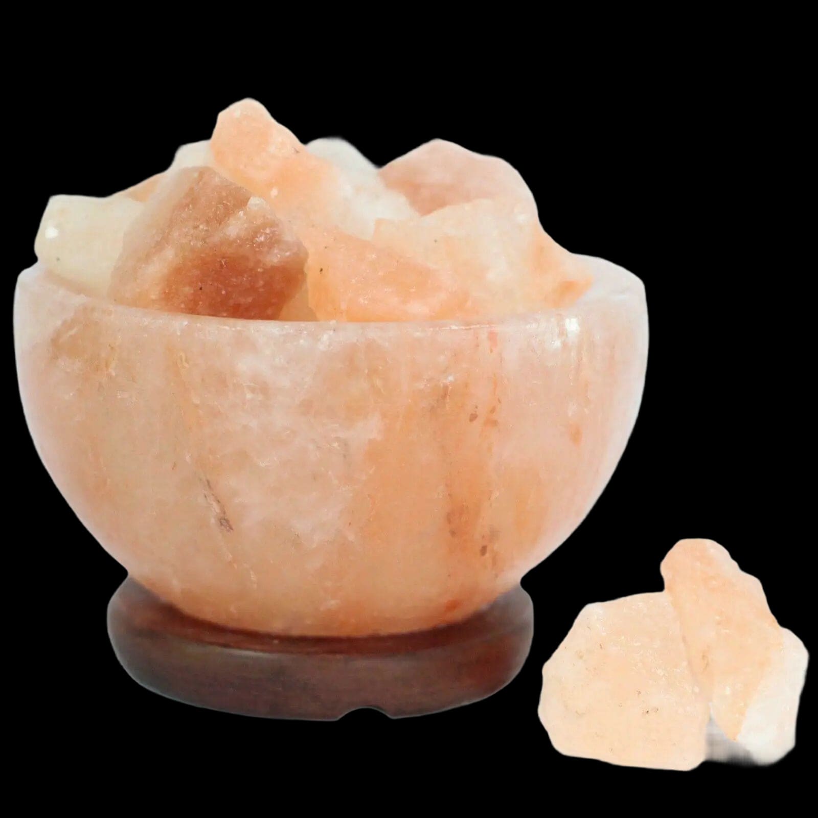 Electric Himalayan Crystal Salt Fire Bowl Lamp (includes