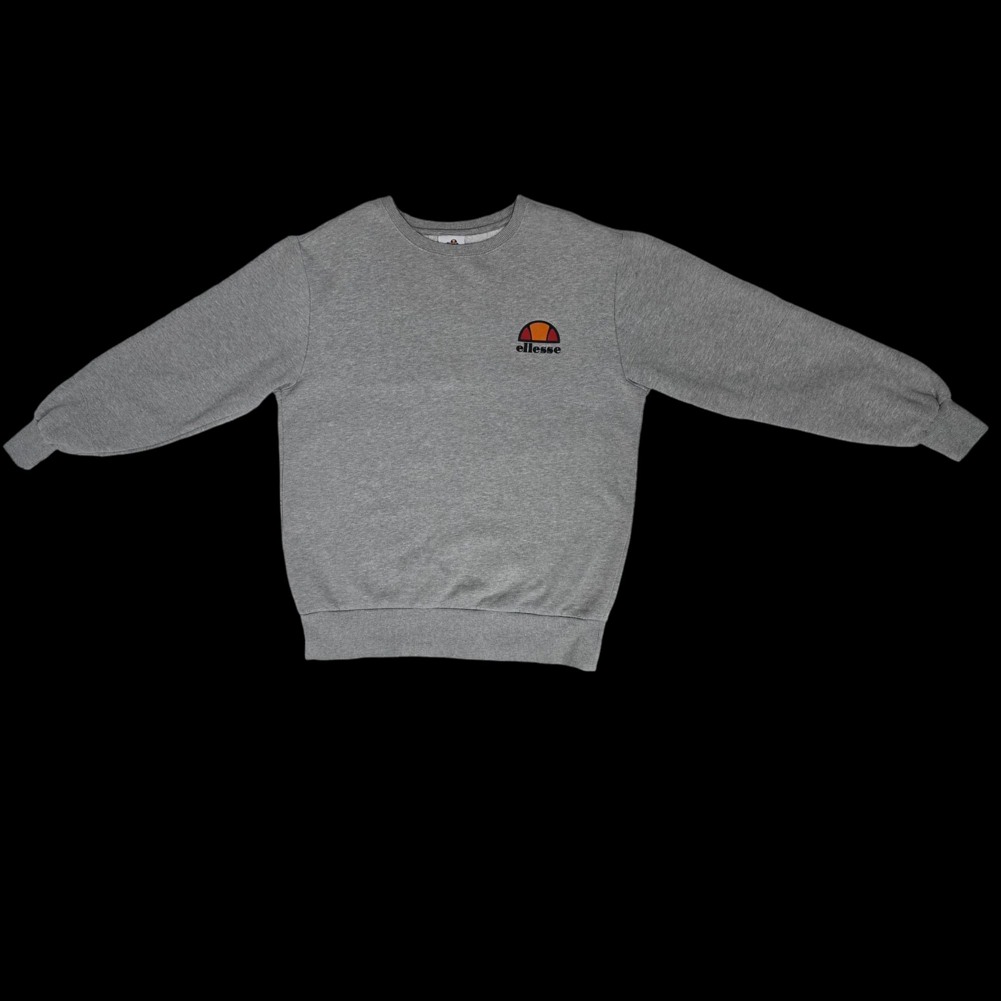 Ellesse Unisex Grey Crew Neck Jumper UK Large Vintage