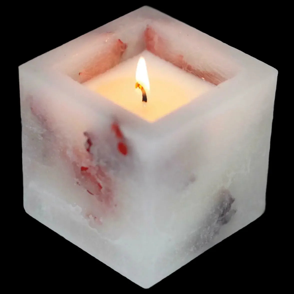 Enchanted Candle - Small Square Jar - Rose - Candles