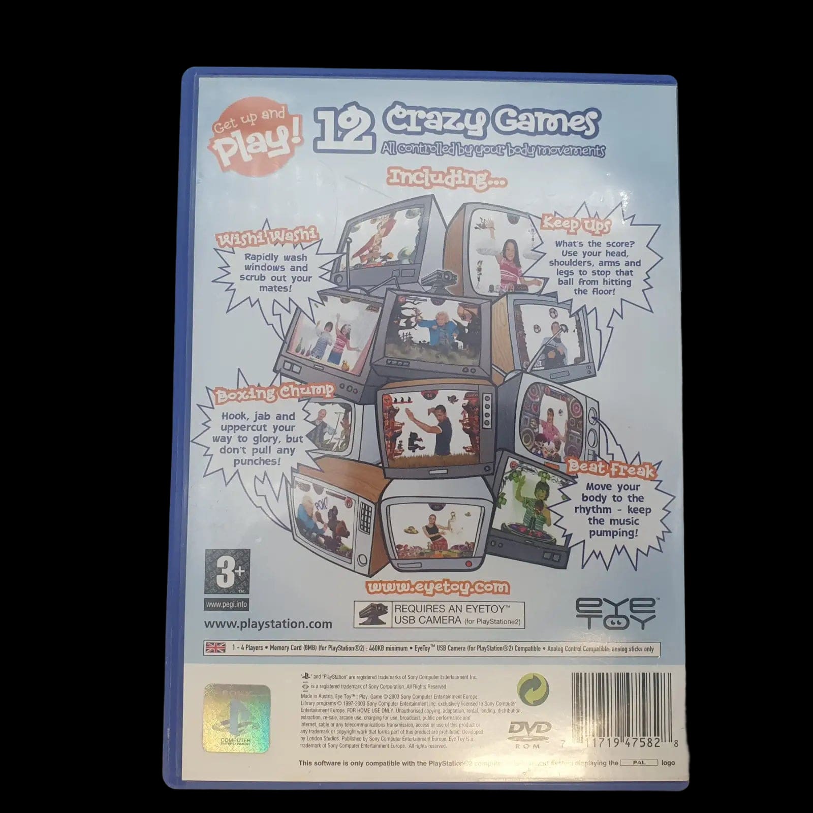 Eye Toy Play Sony Playstation Ps2 2003 Video Game Cib