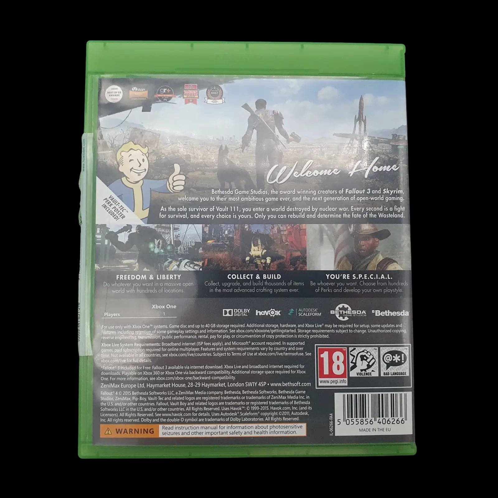 Fall Out 4 Microsoft Xbox One Bethesda 2015 Video Game Cib