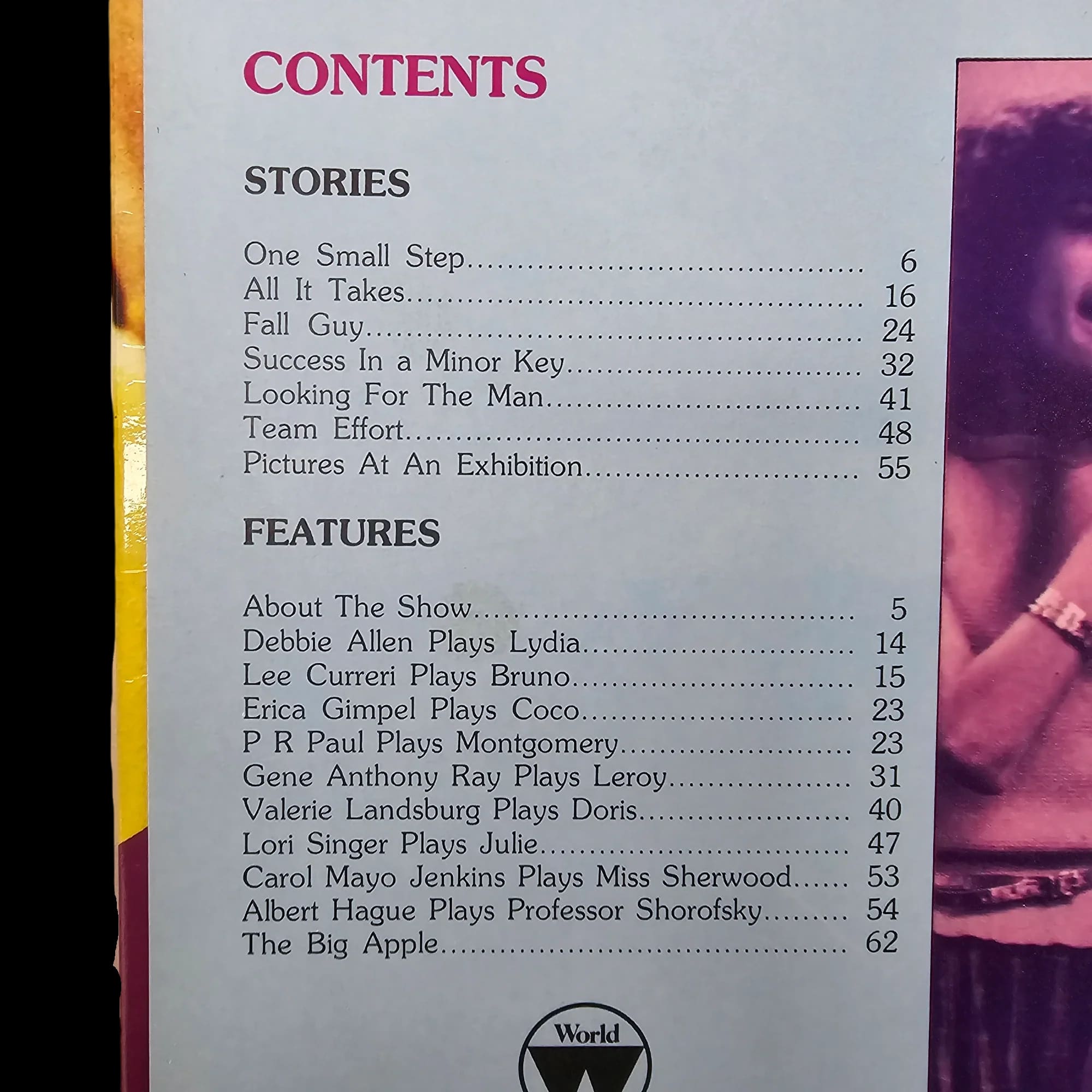 Fame Book BBC TV 80s Show 723566763 - Books - World