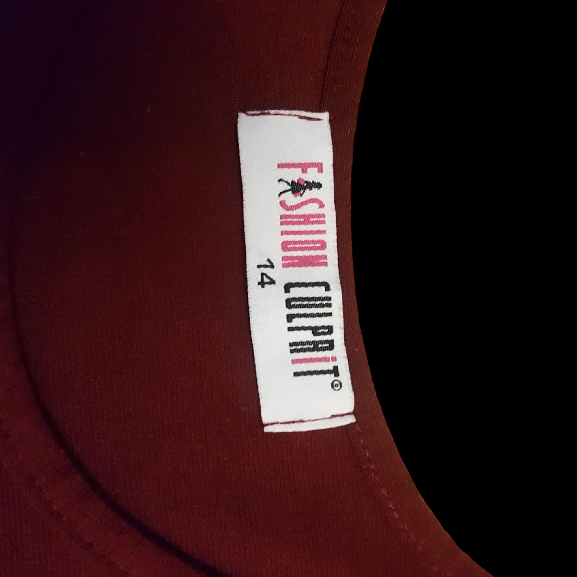 Fashion Culprit Burgundy Black Aline Dress Uk 14 - Dresses