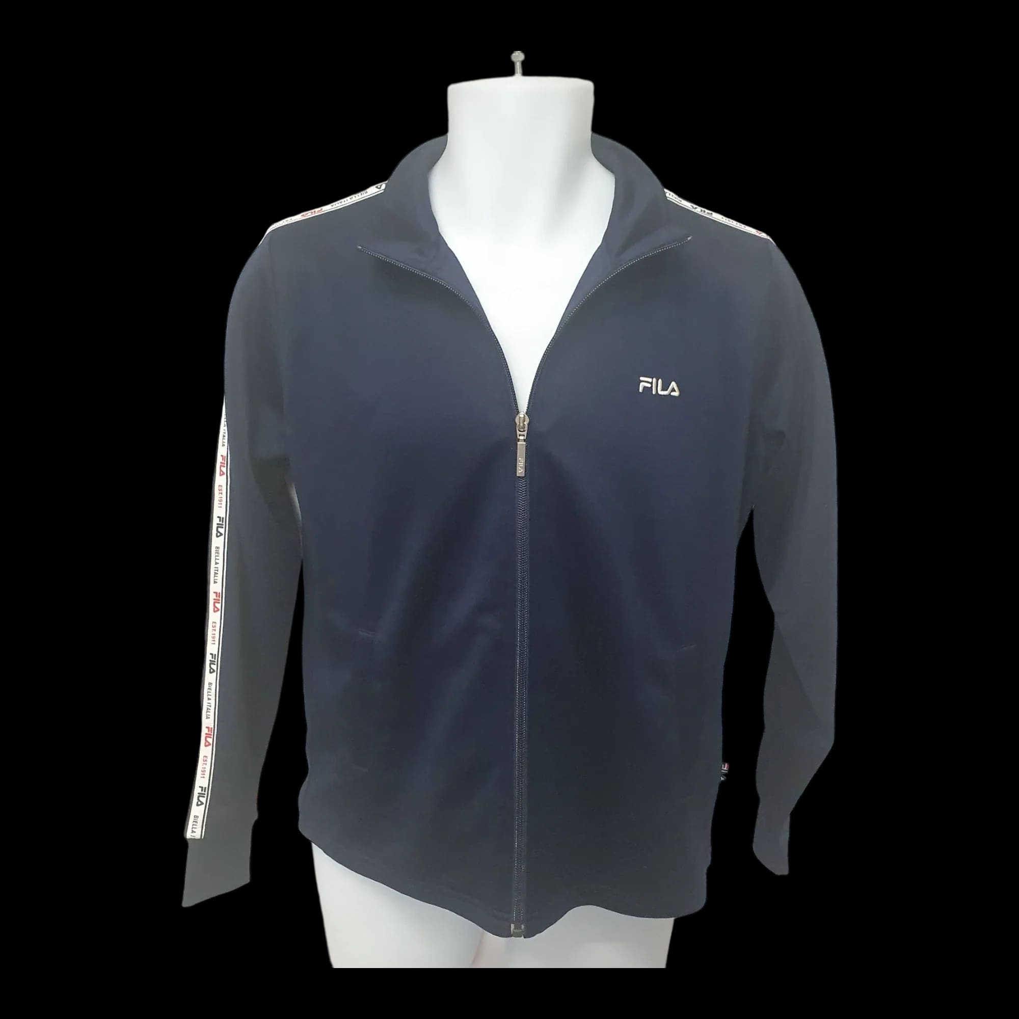 Fila Biella Italia Mens Track Top Tracksuit Jacket Full Zip