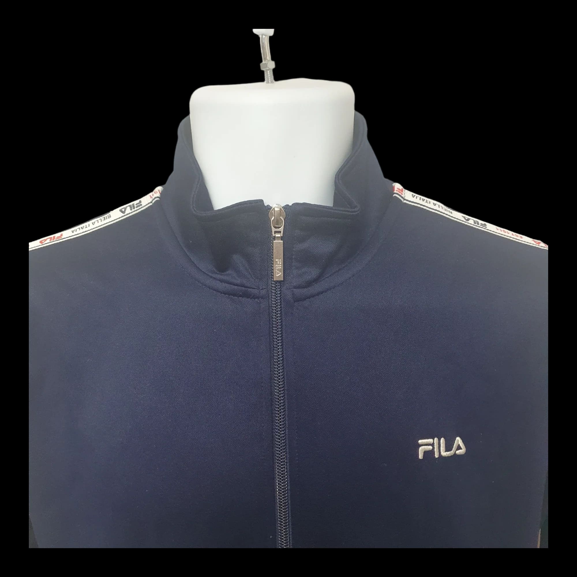 Fila Biella Italia Mens Track Top Tracksuit Jacket Full Zip