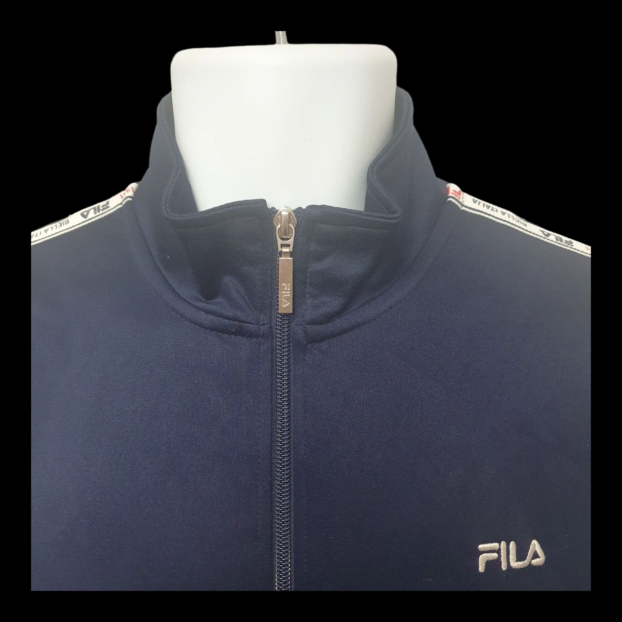 Fila Biella Italia Mens Track Top Tracksuit Jacket Full Zip