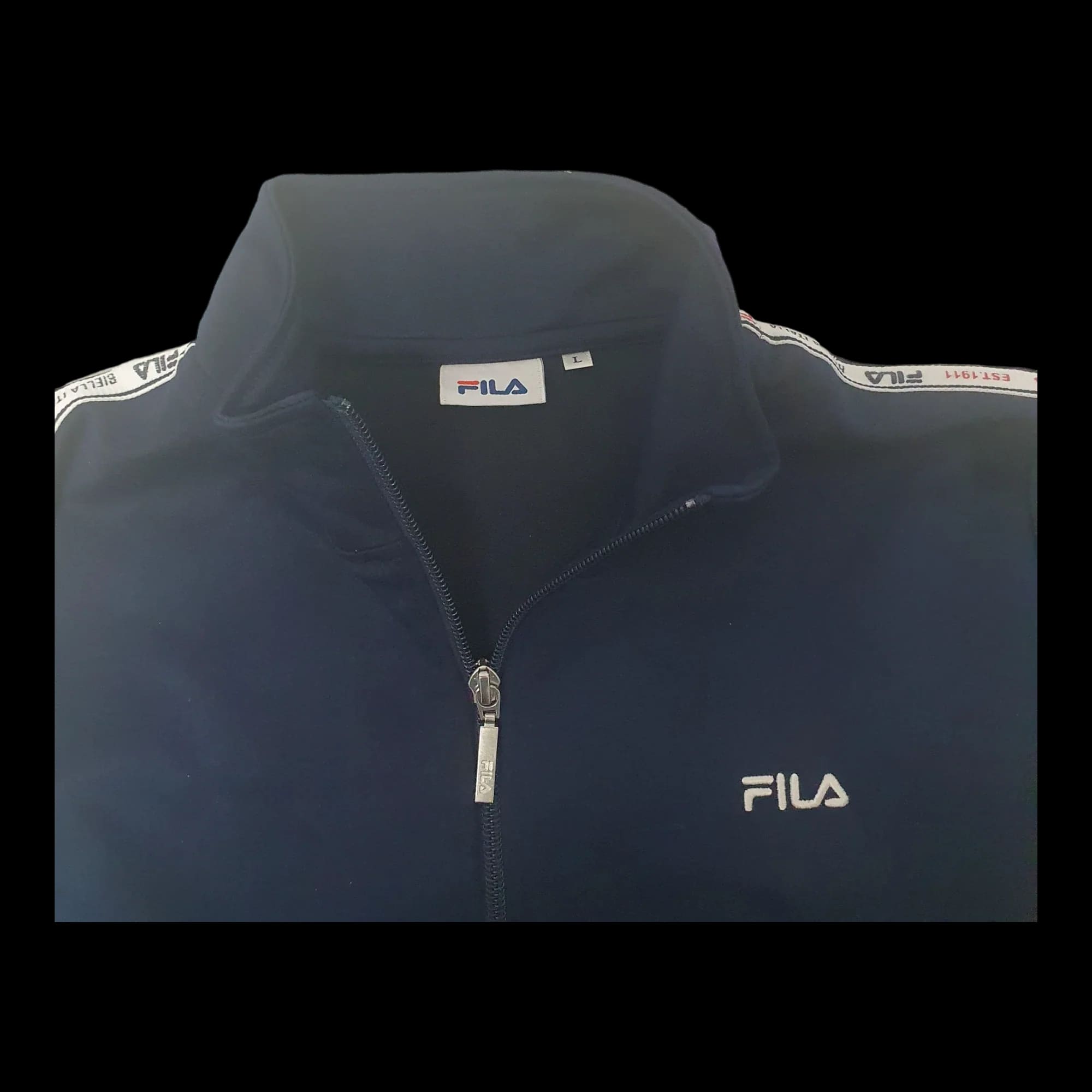 Fila Biella Italia Mens Track Top Tracksuit Jacket Full Zip