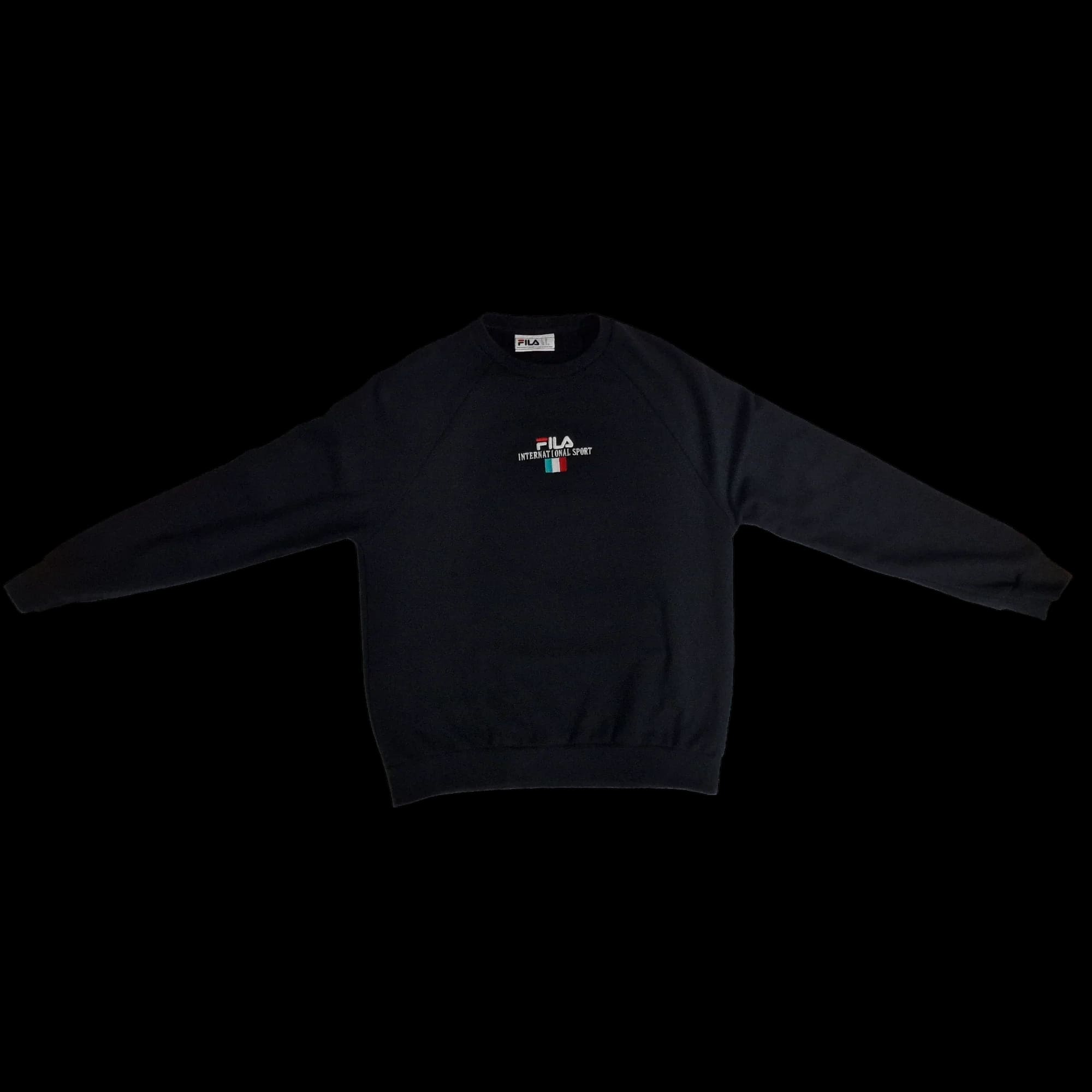 Fila Italia Unisex Black Crew Neck International Sport