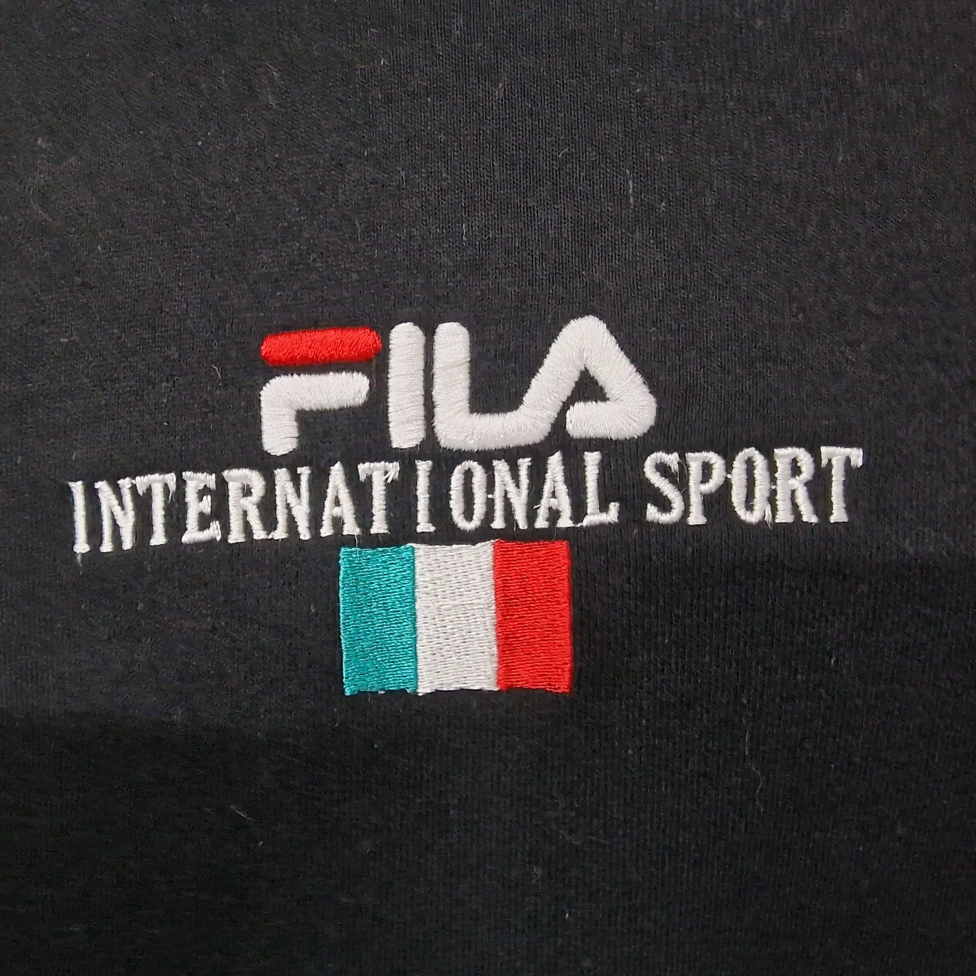 Fila Italia Unisex Black Crew Neck International Sport
