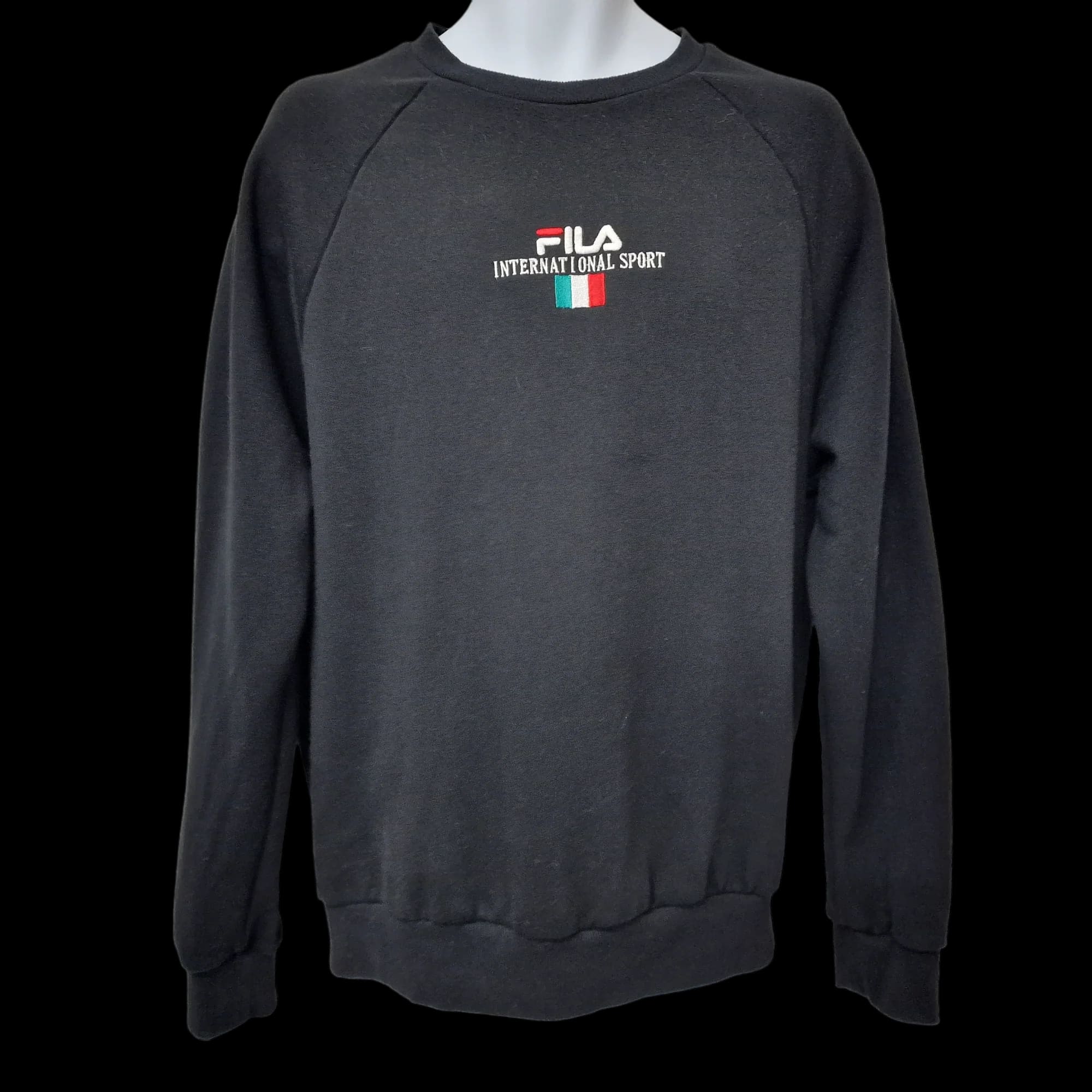 Fila Italia Unisex Black Crew Neck International Sport