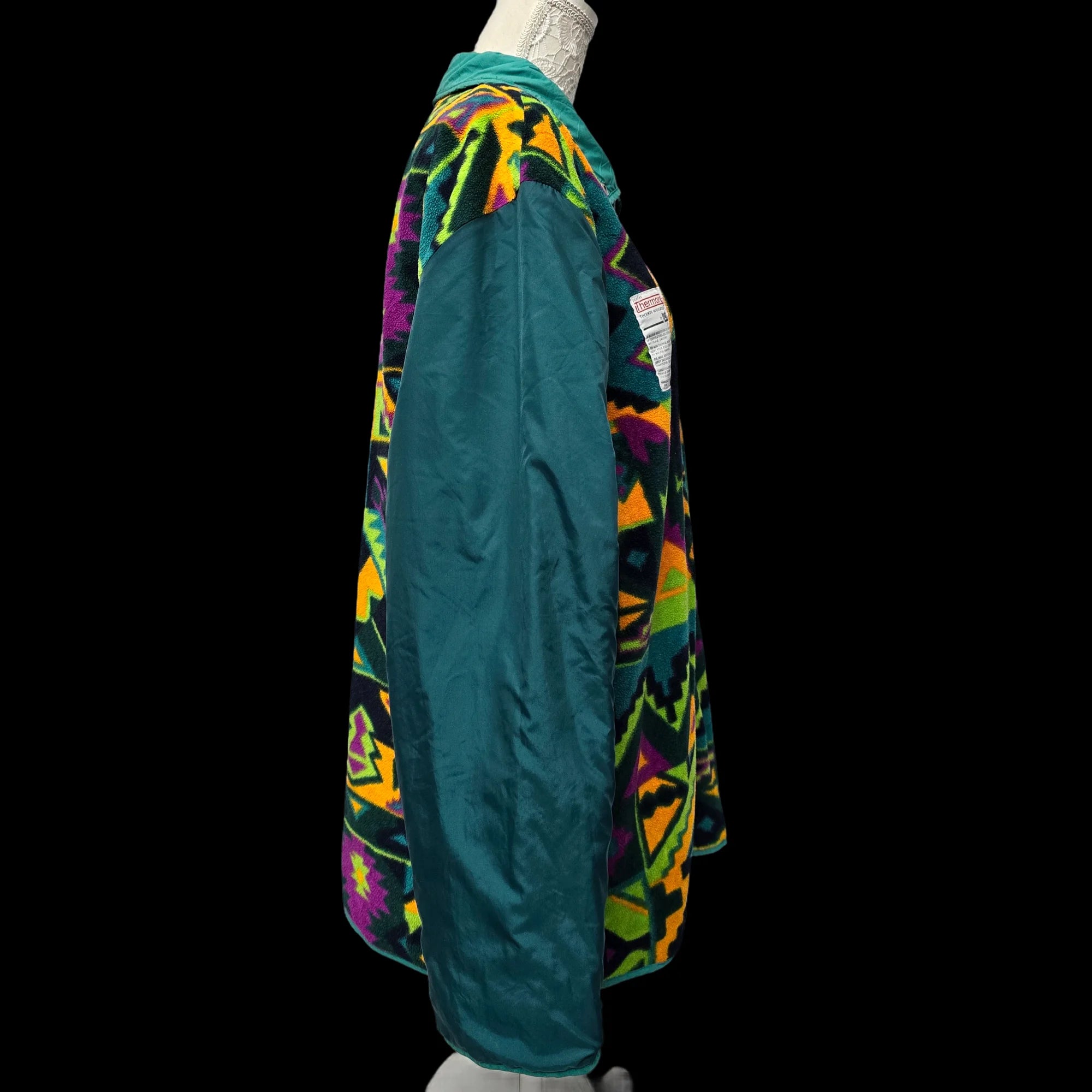 Fila Magic Line Reversable Womens Coat Funky Colourful UK